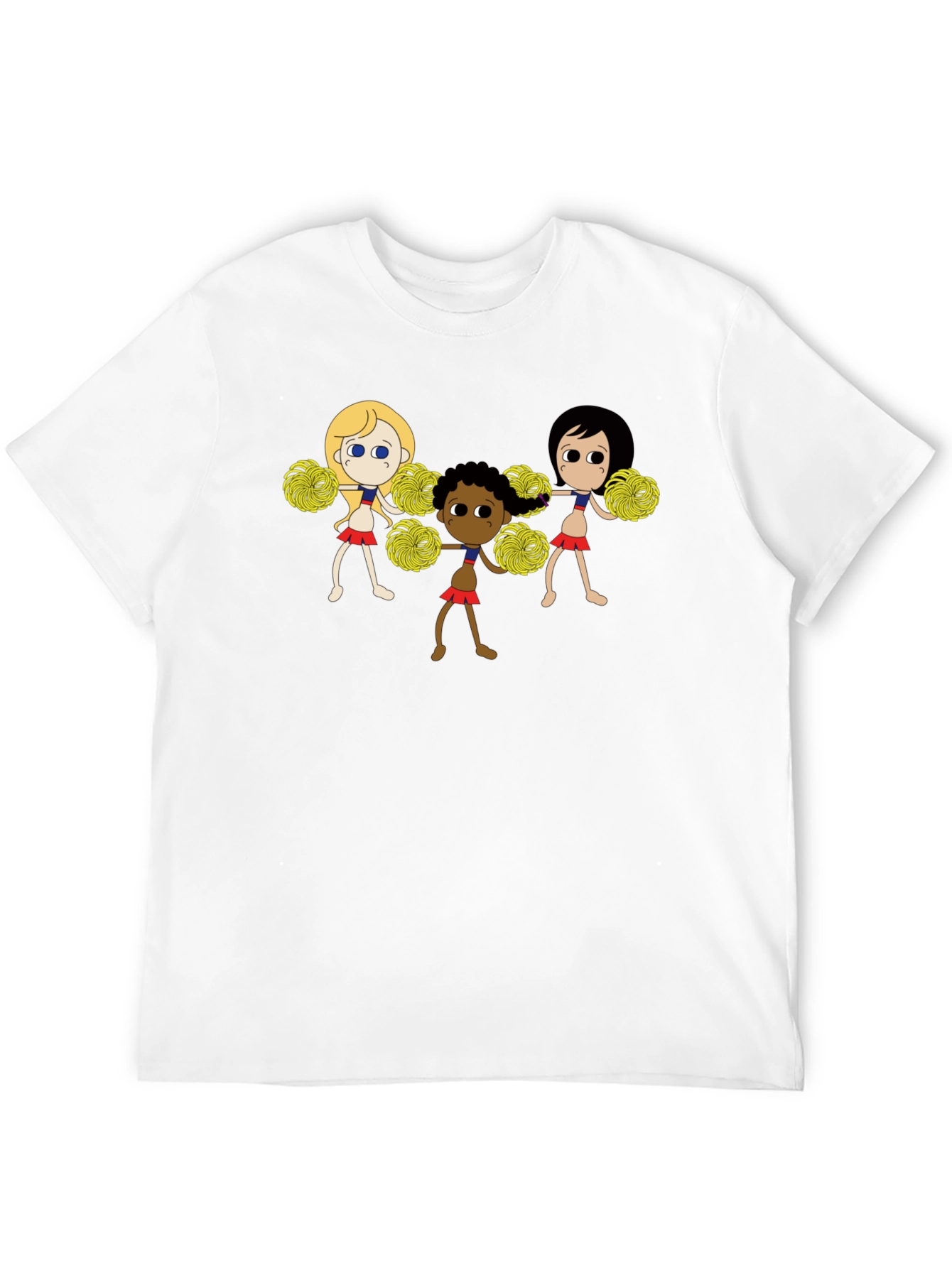 Black Cheerleader Squad Graphic Black T-Shirt view 12