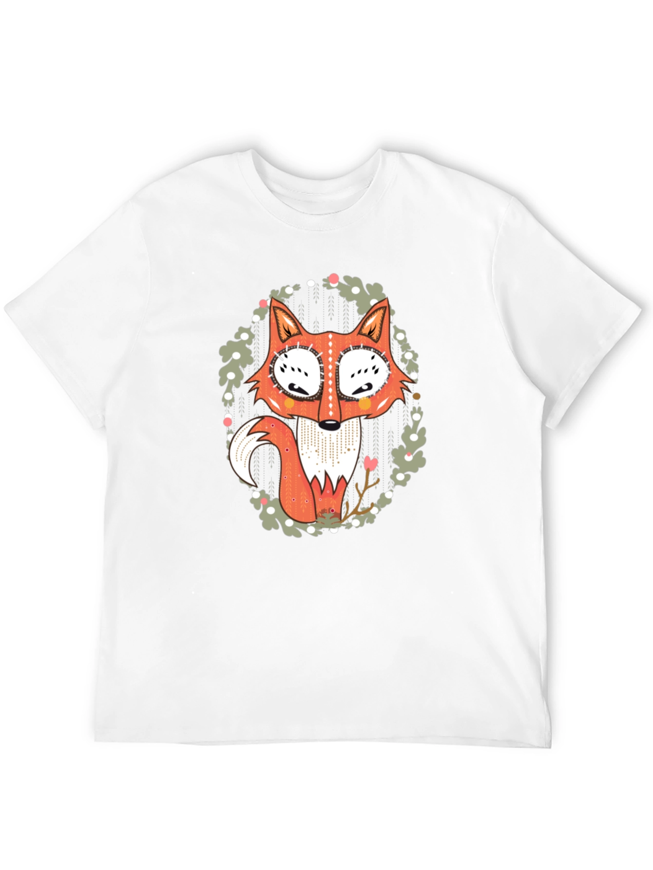 Black Fox Graphic Print Black T-Shirt view 12