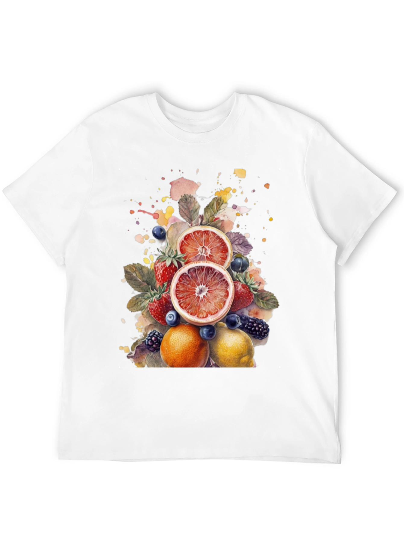 Black Fruit Splash Graphic Tee view 12