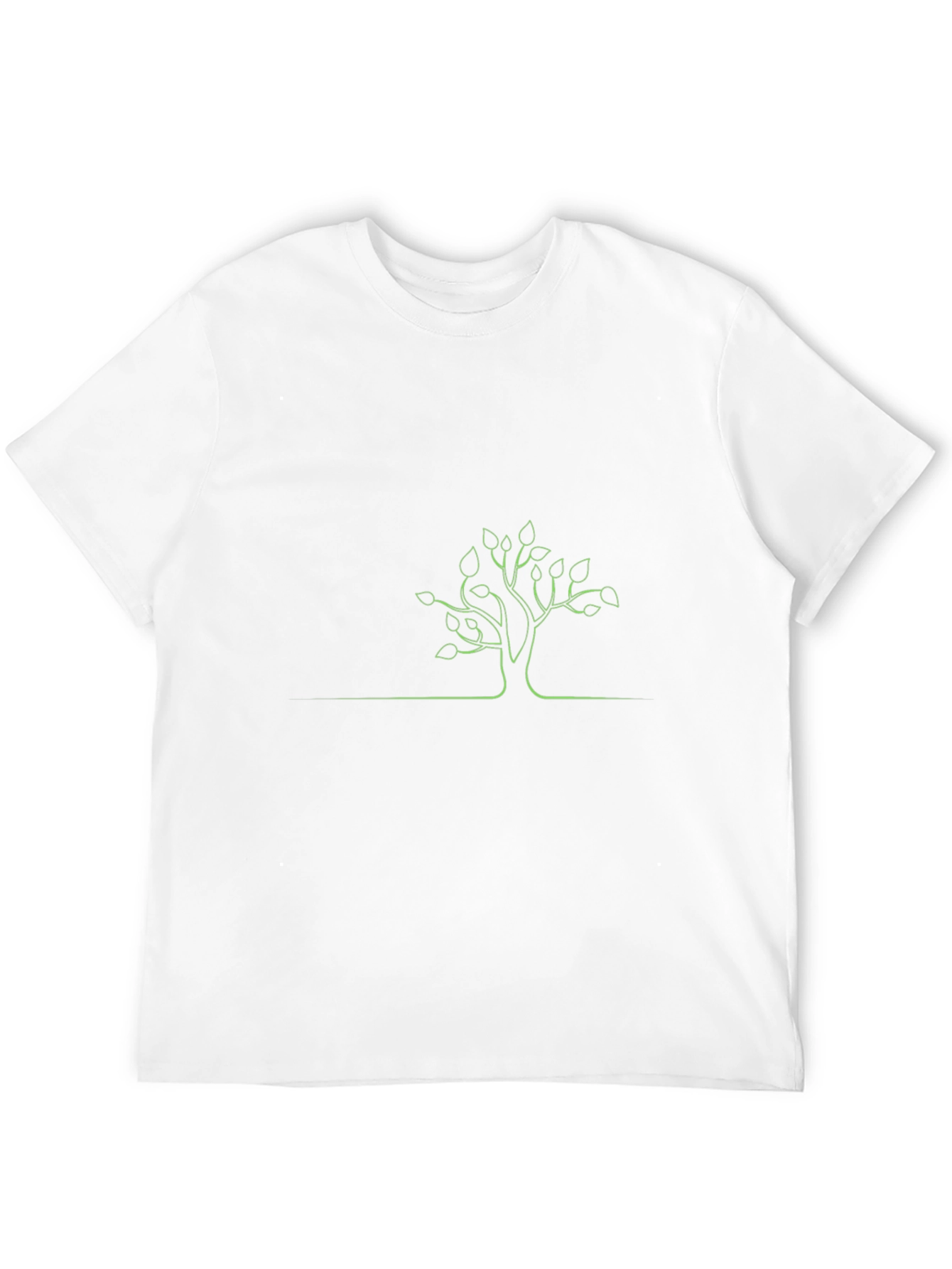 Black Minimalist Tree Graphic T-Shirt view 12