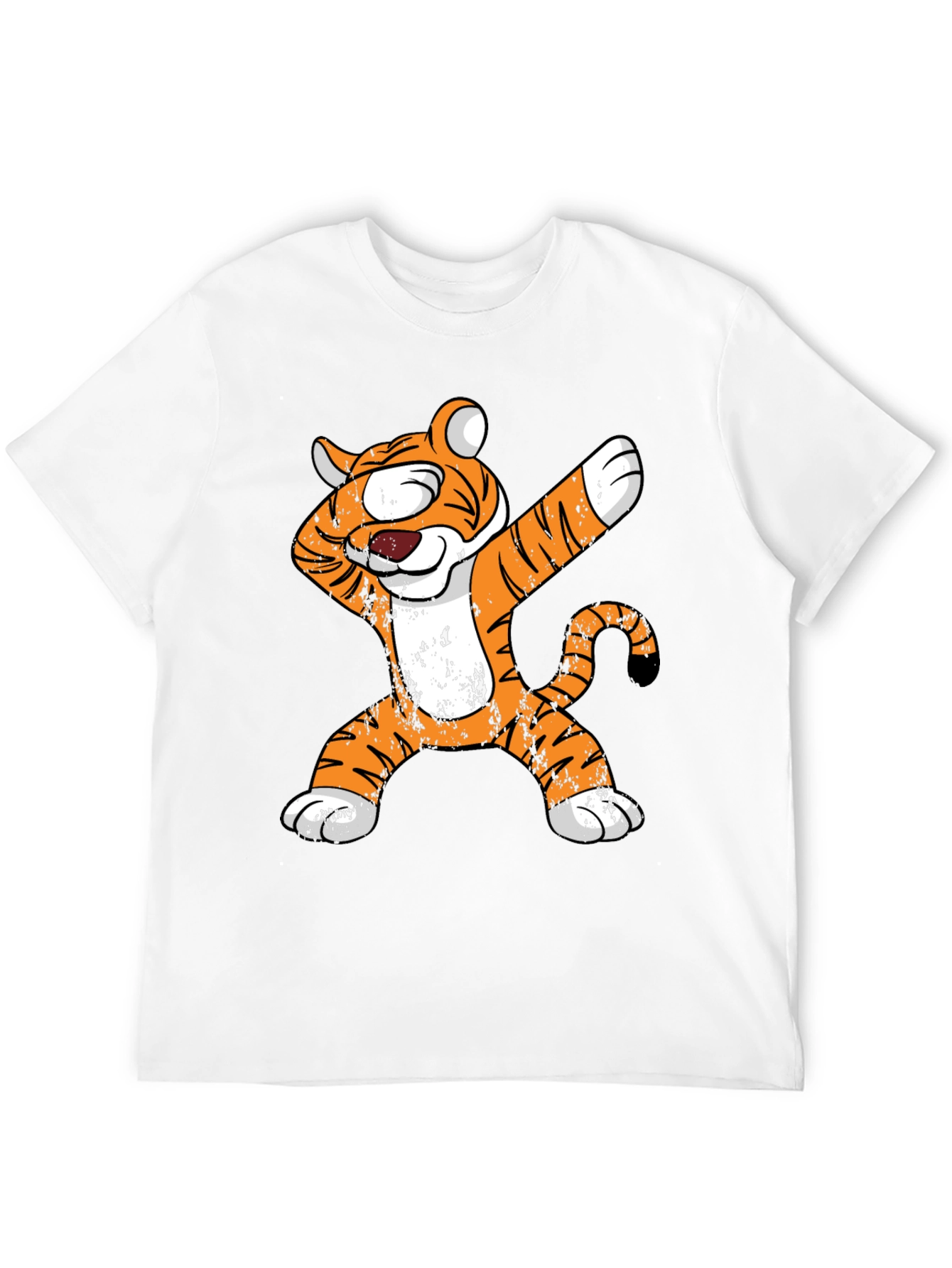 Black Dabbing Tiger Graphic Tee - Cool Animal Lover Shirt view 12
