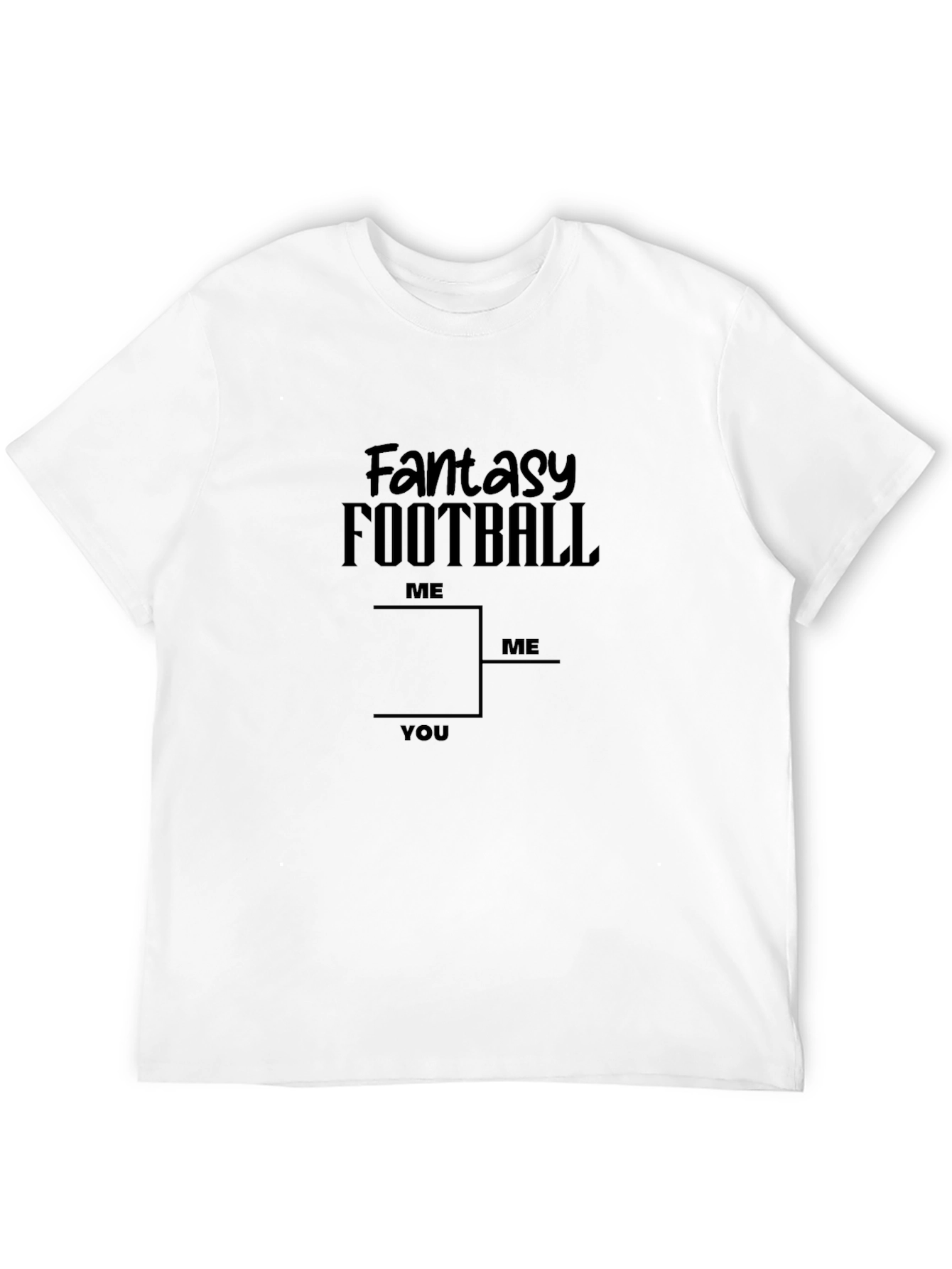 Black Fantasy Football Bracket T-Shirt - Win Your League! view 12