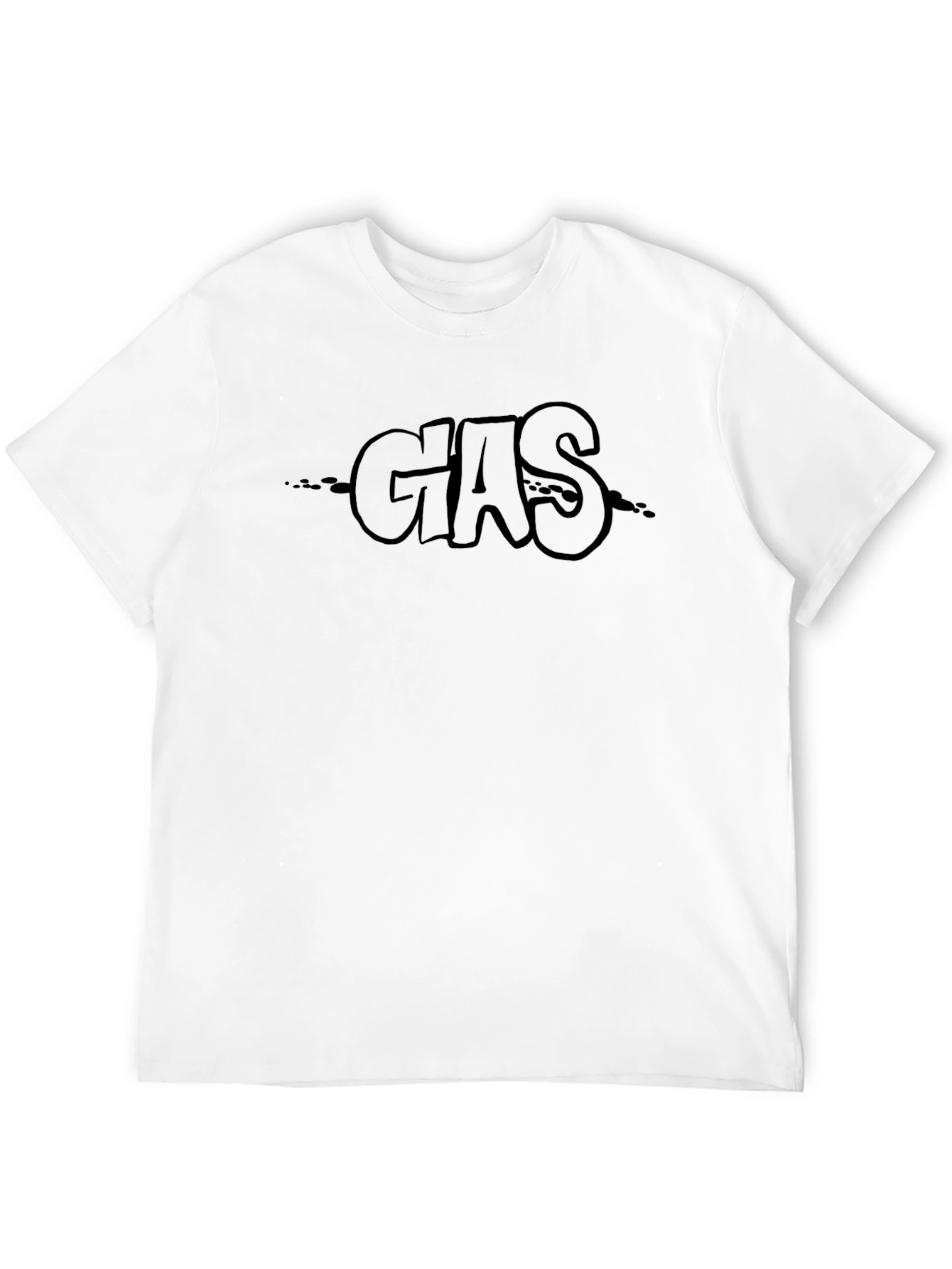 Black GAS Graphic Print T-Shirt - Black Crew Neck Tee view 12