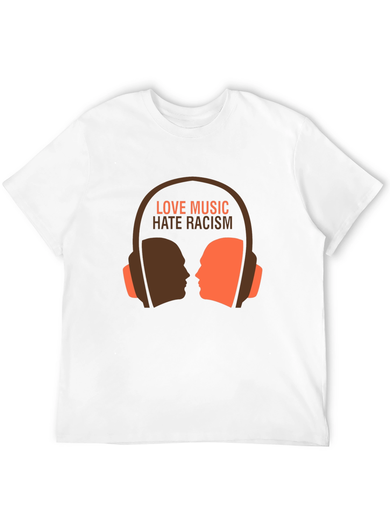 Black Love Music Hate Racism Graphic Tee view 12