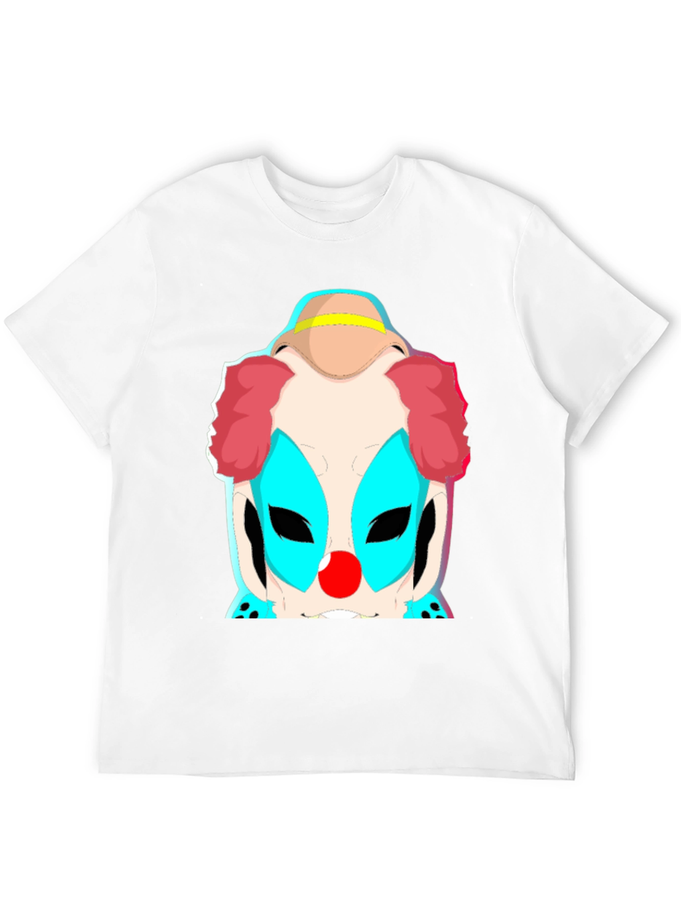 Black Clown Graphic Tee - Bold Black Cotton T-Shirt view 12