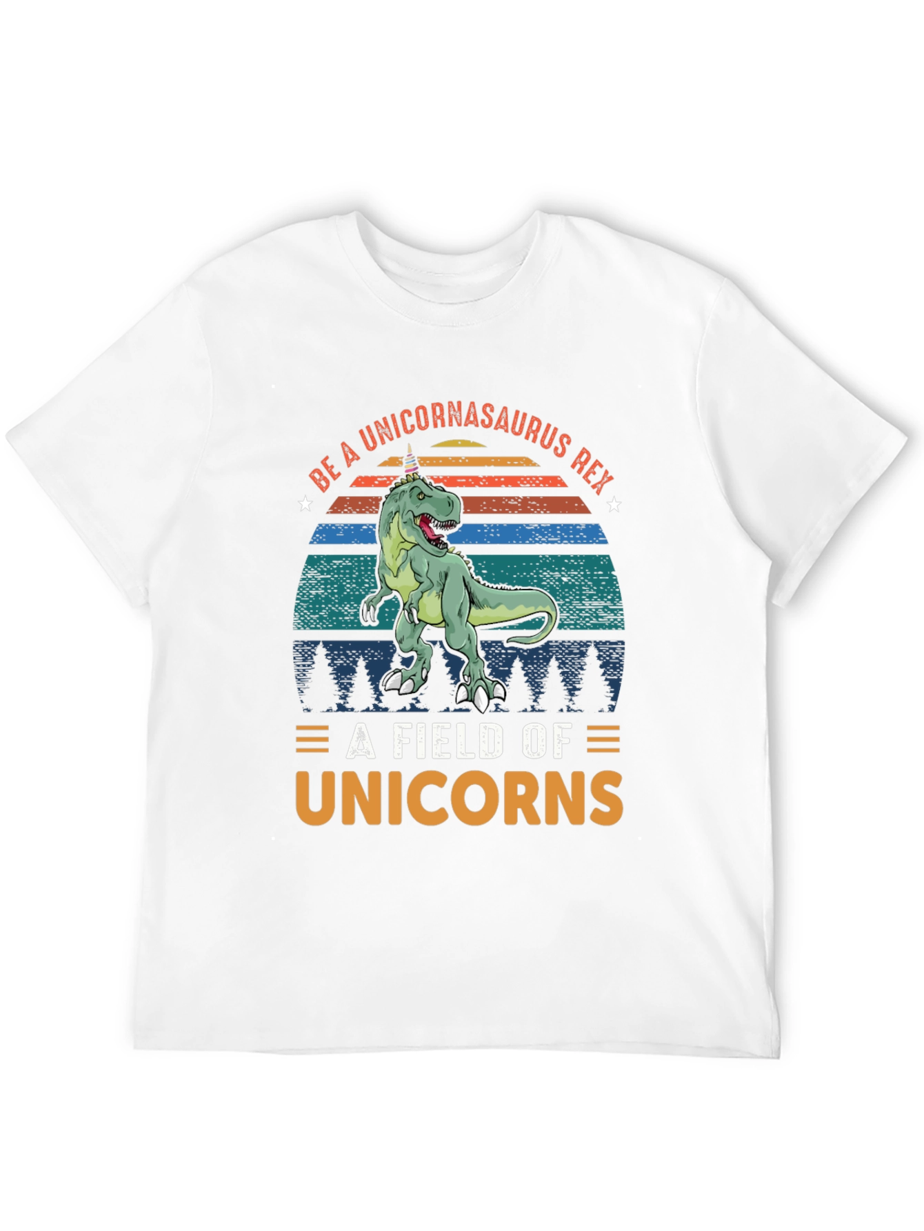 Black Unicornasaurus Rex T-Shirt - Funny Dinosaur Tee view 12