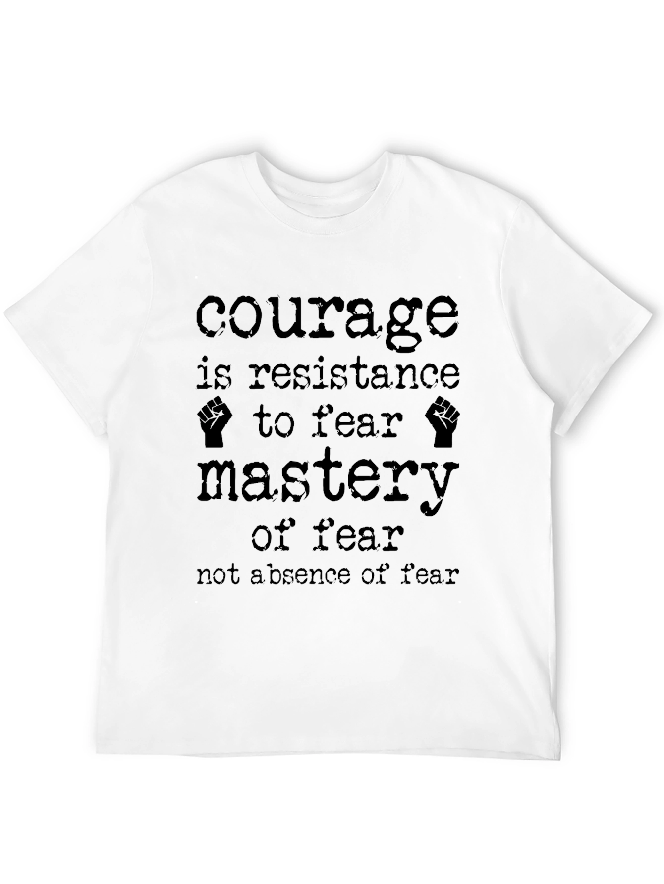Black Courage Mastery Graphic Black T-Shirt view 12