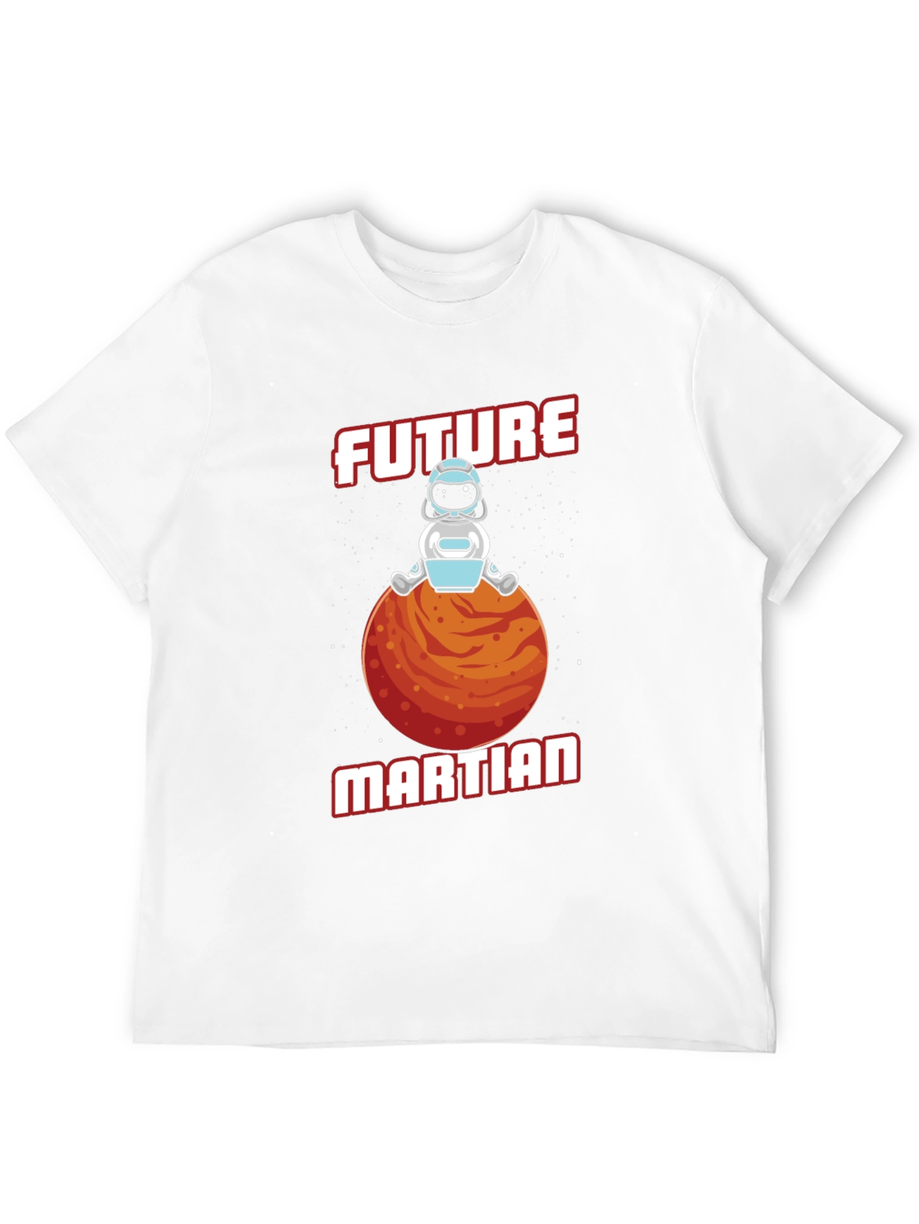 Black Future Martian T-Shirt - Space Astronaut Tee view 12