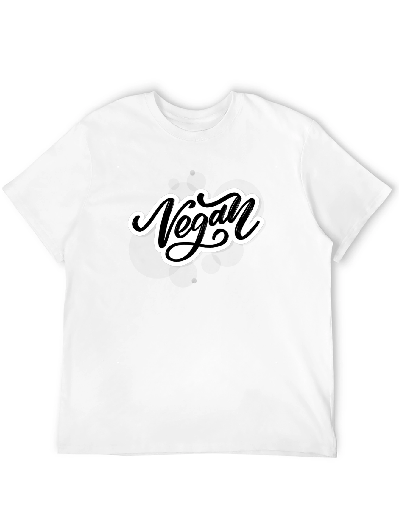 Black Vegan Script T-Shirt - Stylish & Comfortable view 12