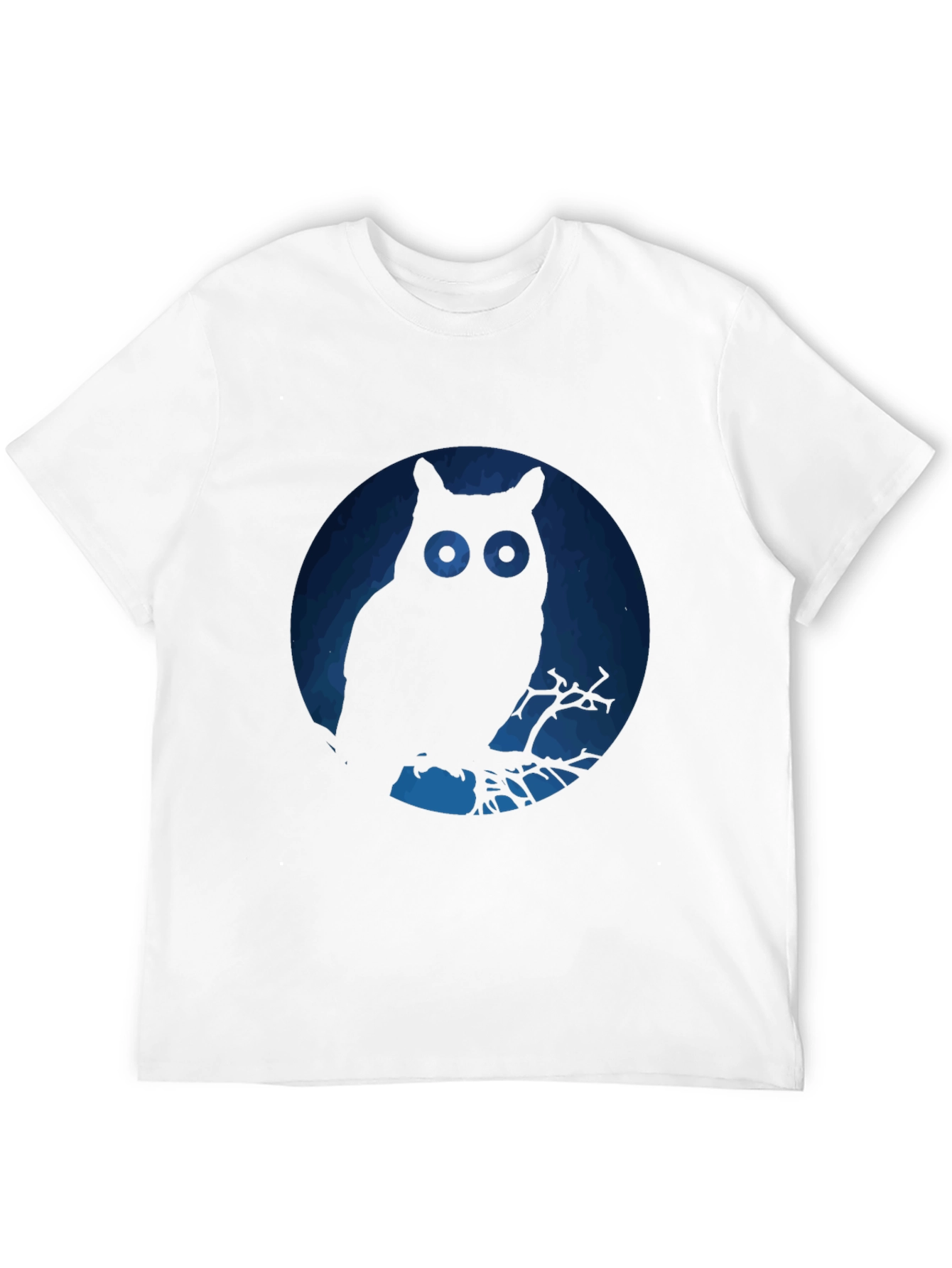 Black Owl Silhouette Graphic T-Shirt view 12