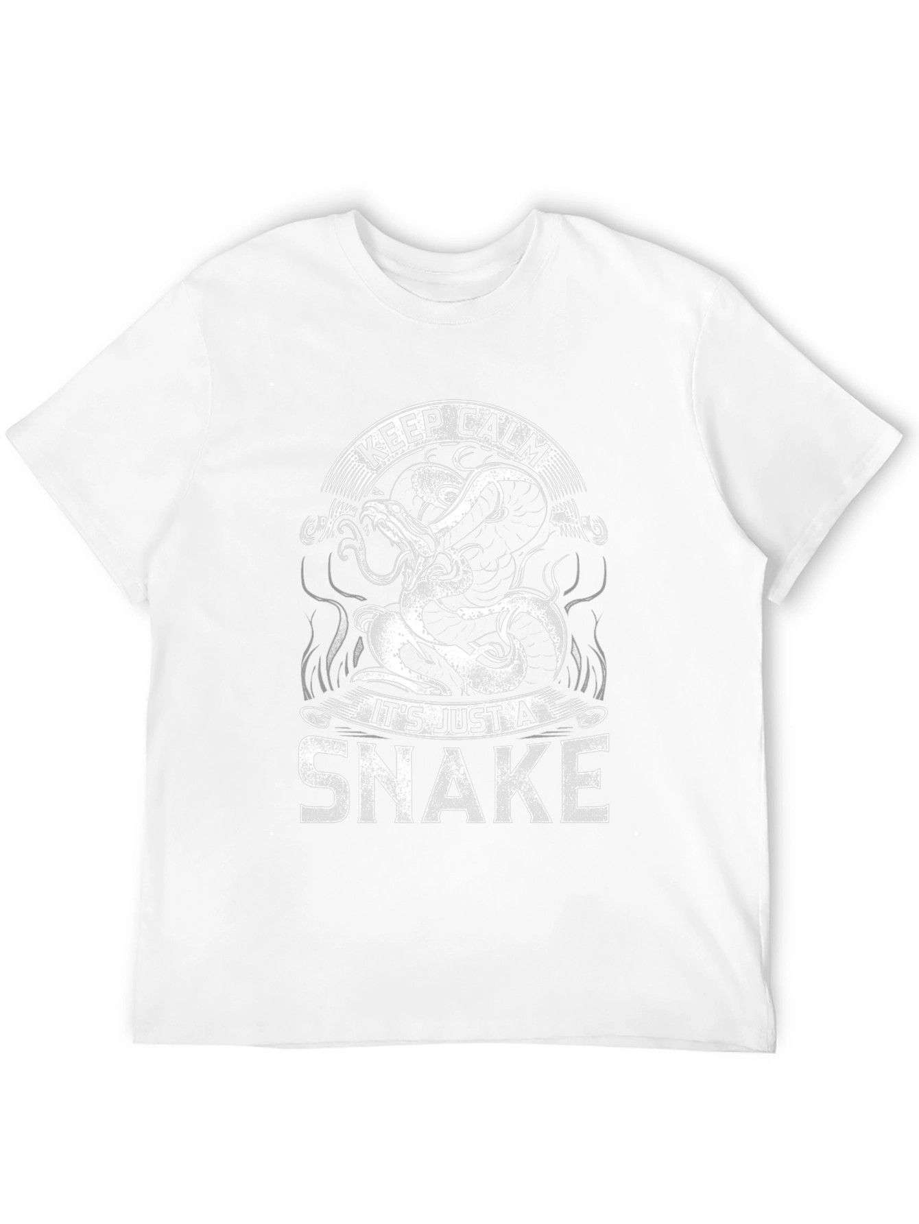 Black Keep Calm It's Just a Snake T-Shirt view 12