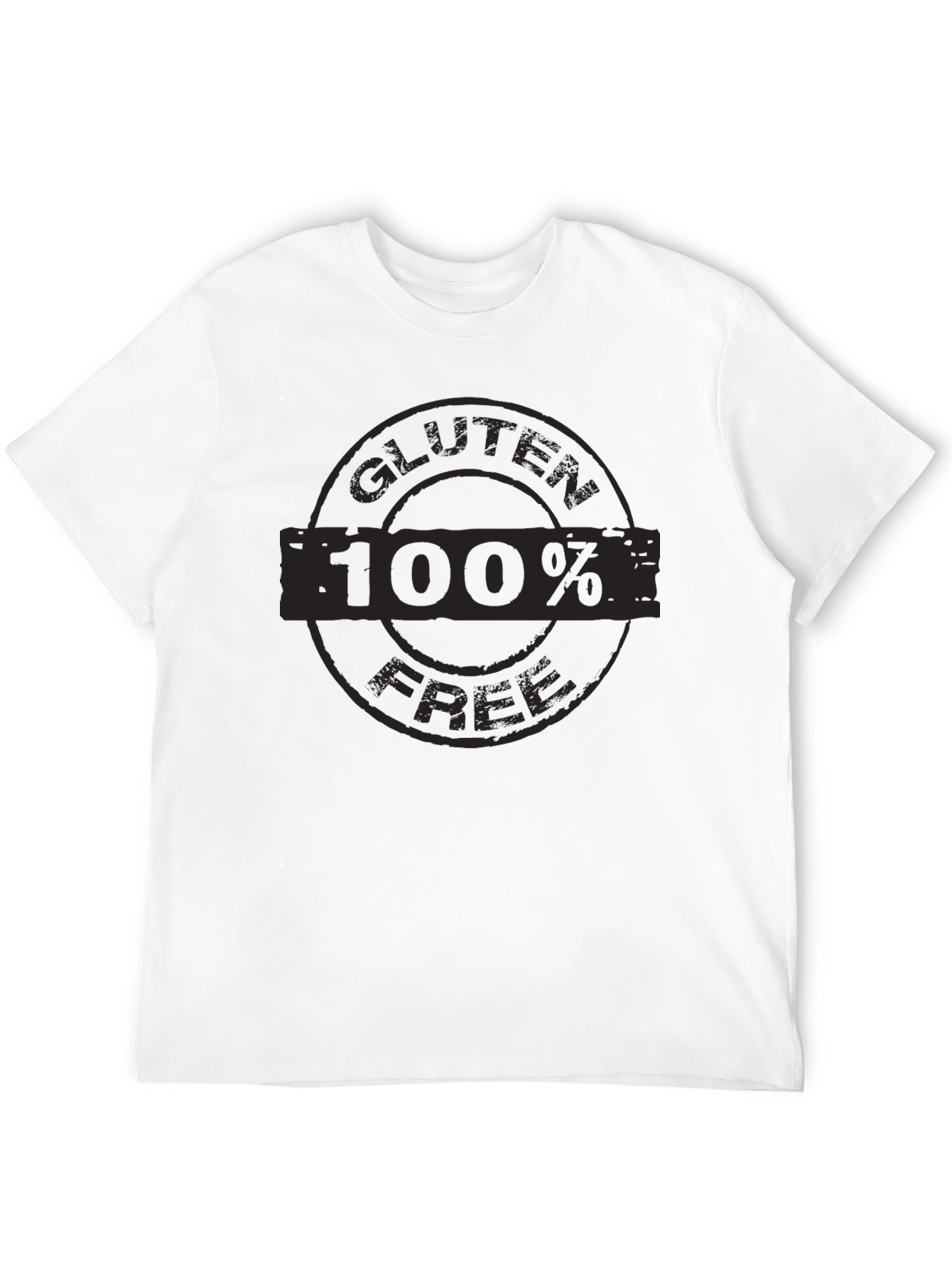 Black Gluten Free T-Shirt - 100% Comfort Fit Tee view 12