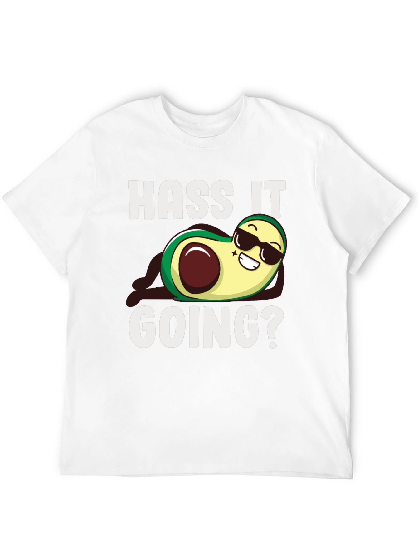 Black Hass It Going? Avocado Graphic T-Shirt - Funny Pun Tee view 12