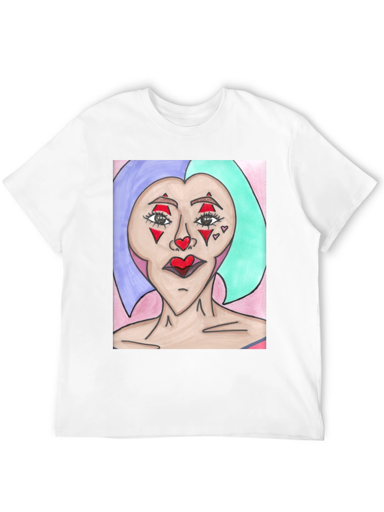 Black Unique Art Graphic Tee - Statement T-Shirt view 12