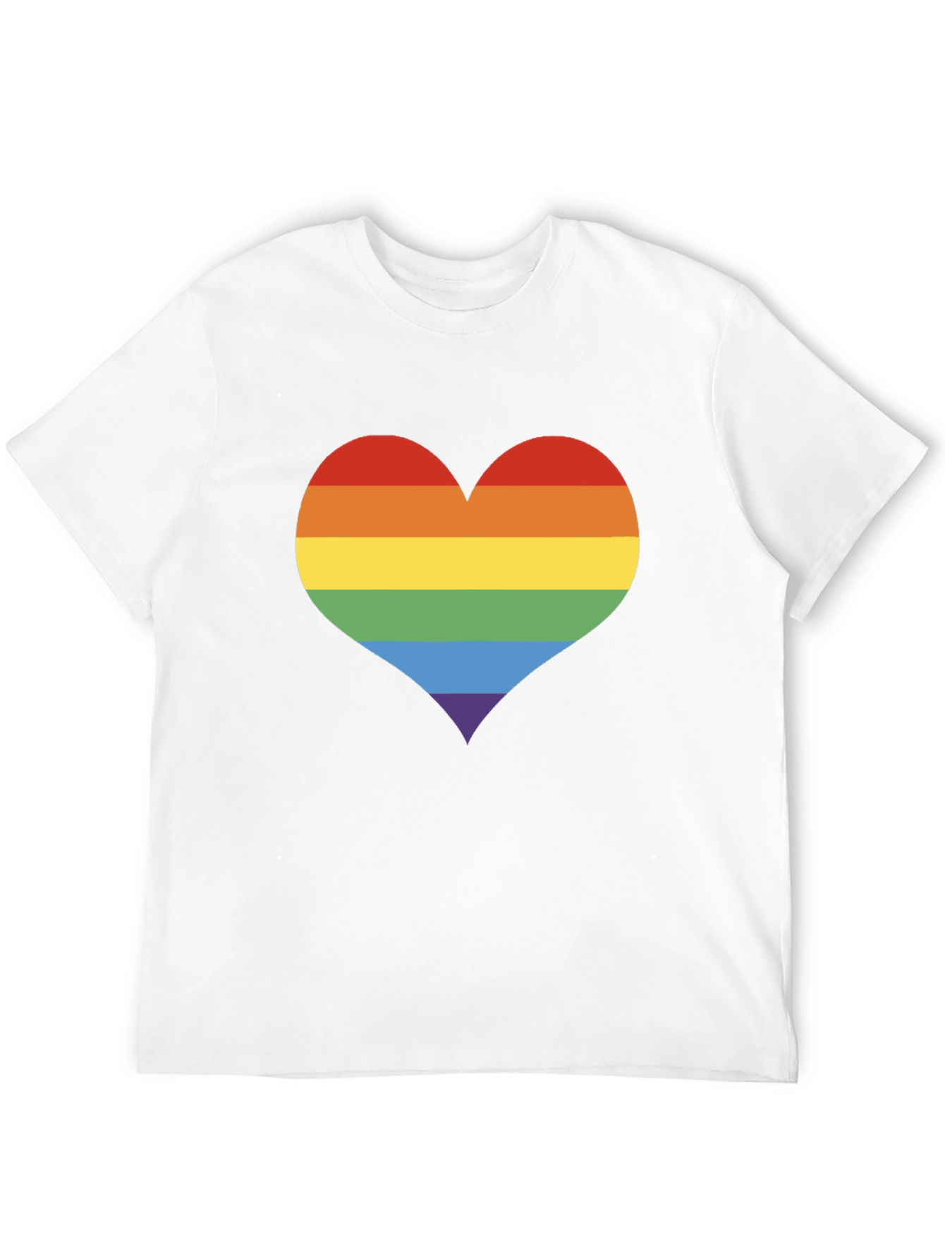 Black Pride Heart Graphic Tee - Black Cotton T-Shirt view 12