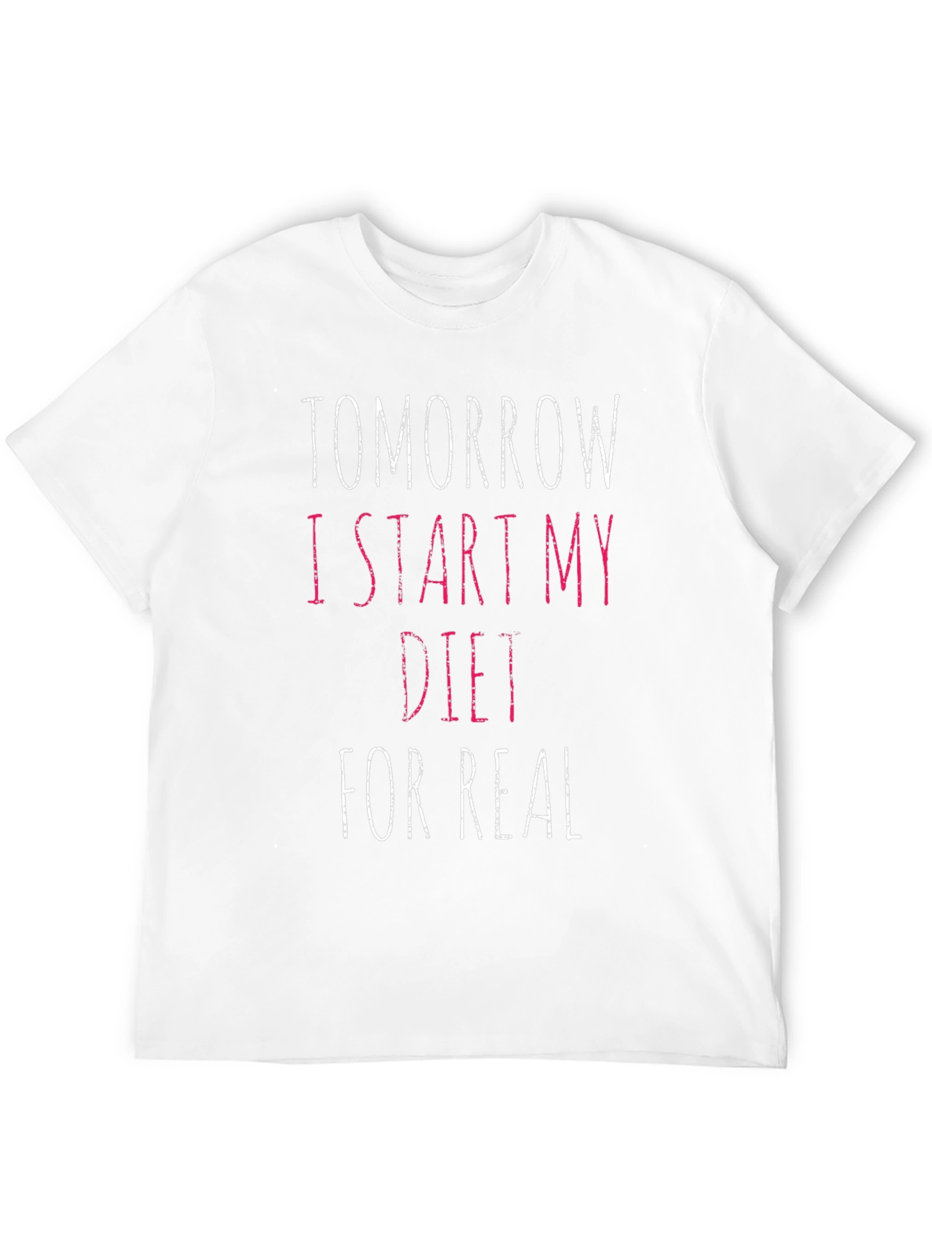 Black Tomorrow I Start My Diet T-Shirt view 12