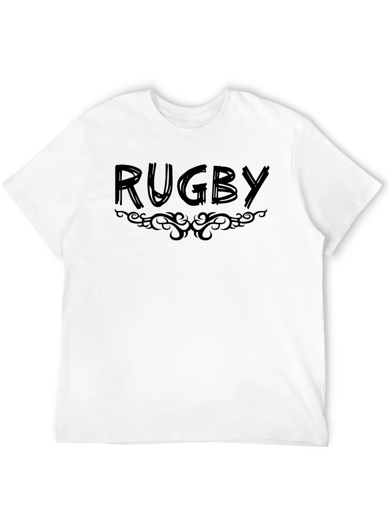 Black Rugby Graphic Tee - Stylish Sportswear view 12