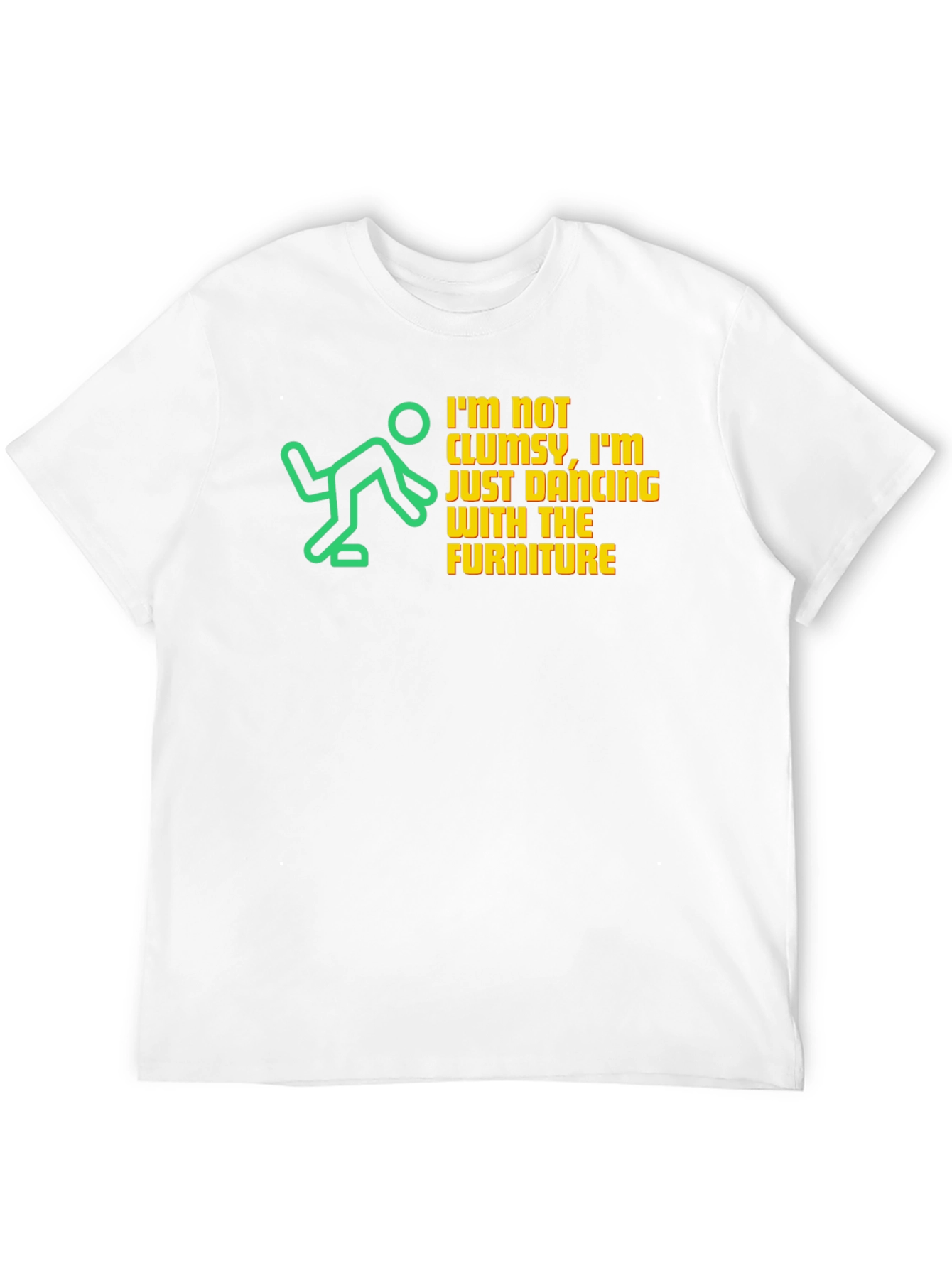 Black Funny Clumsy T-Shirt - Dancing With Furniture view 12