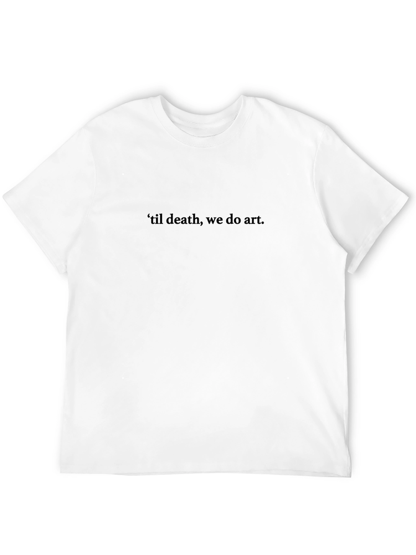 Black Artistic Graphic Tee -  'til Death, We Do Art view 12