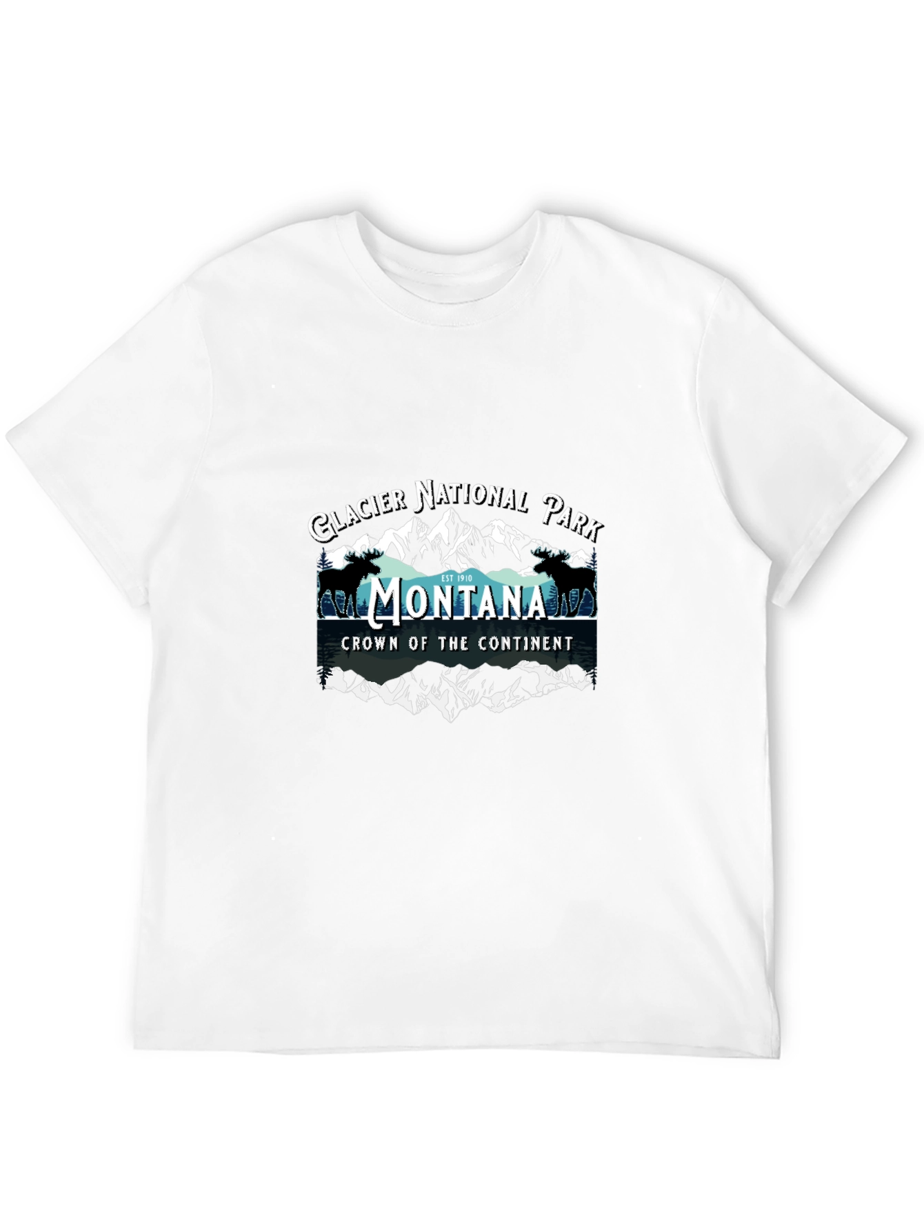 Black Glacier National Park Montana T-Shirt view 12