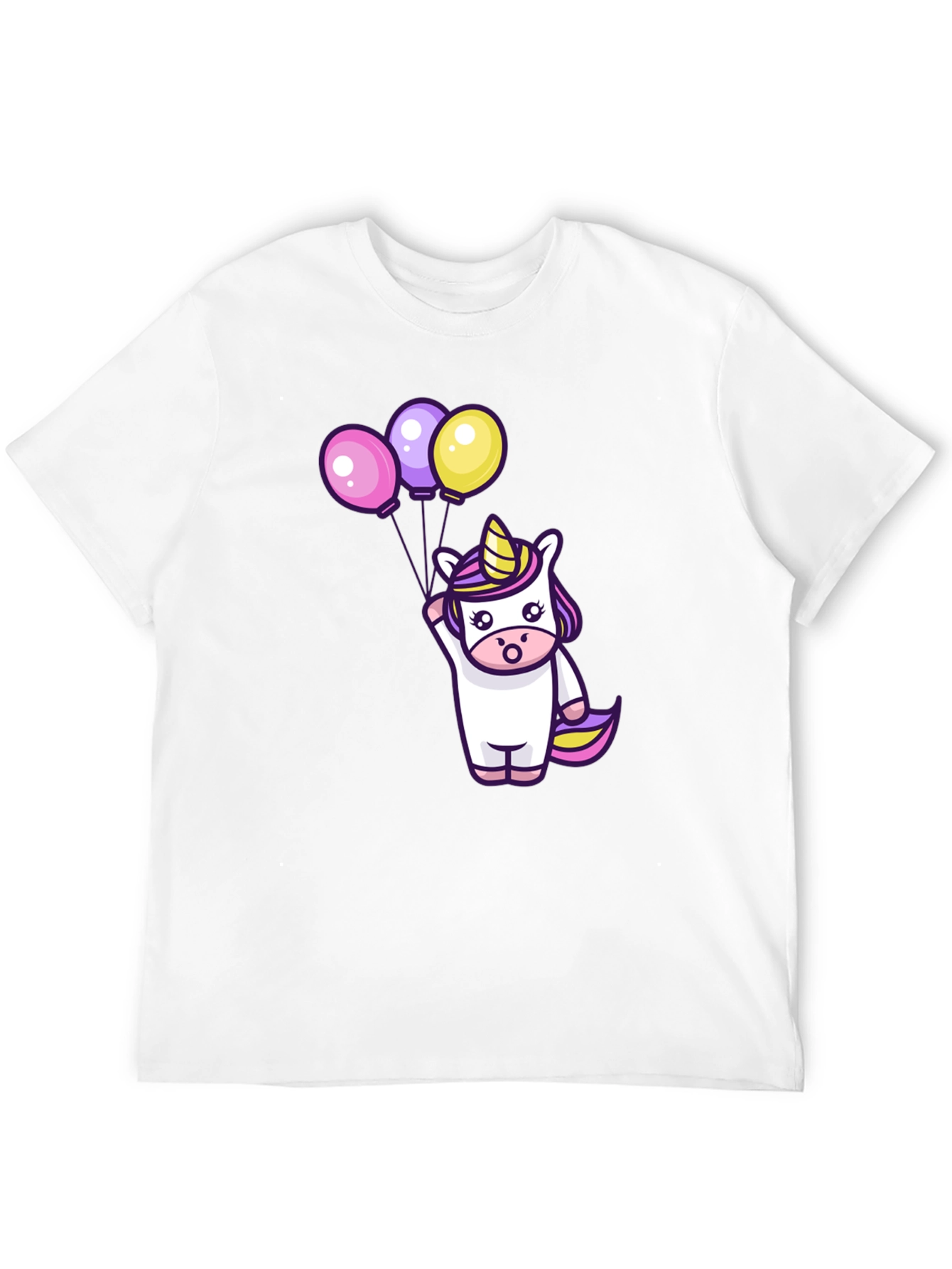 Black Unicorn Balloons Graphic Tee view 12