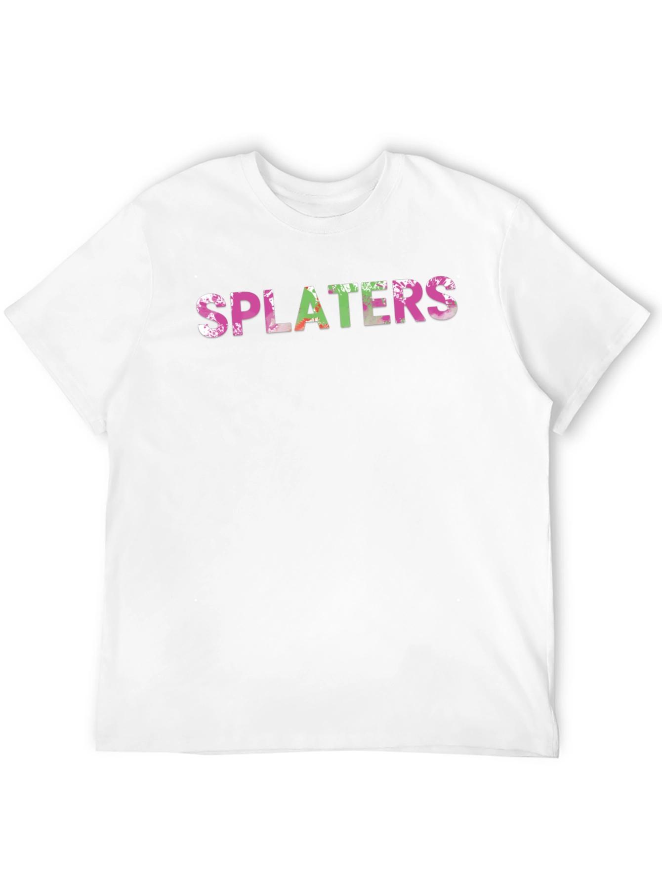 Black Splaters Graphic Print Black T-Shirt view 12