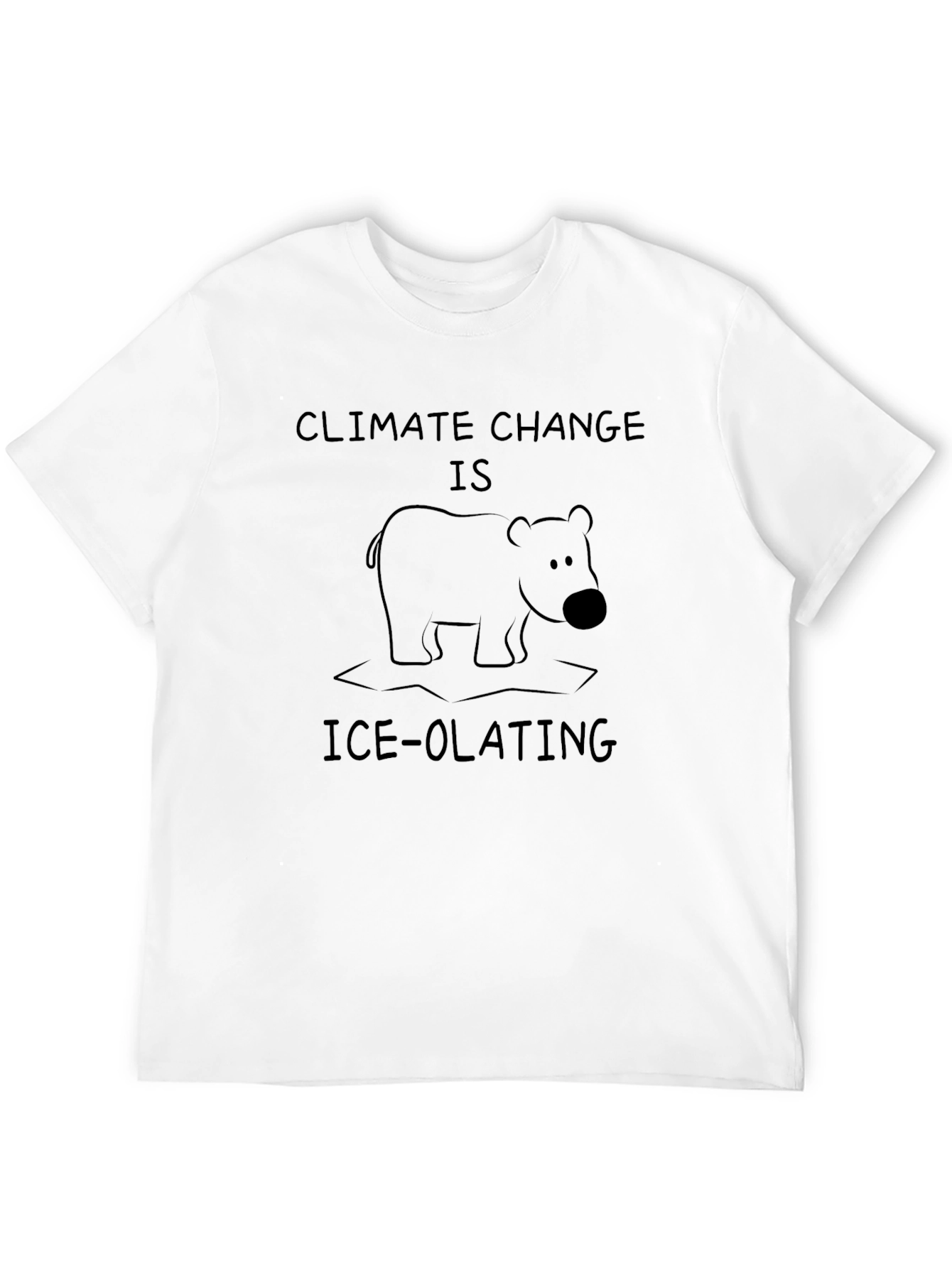 Black Climate Change Ice-olating Graphic Tee view 12