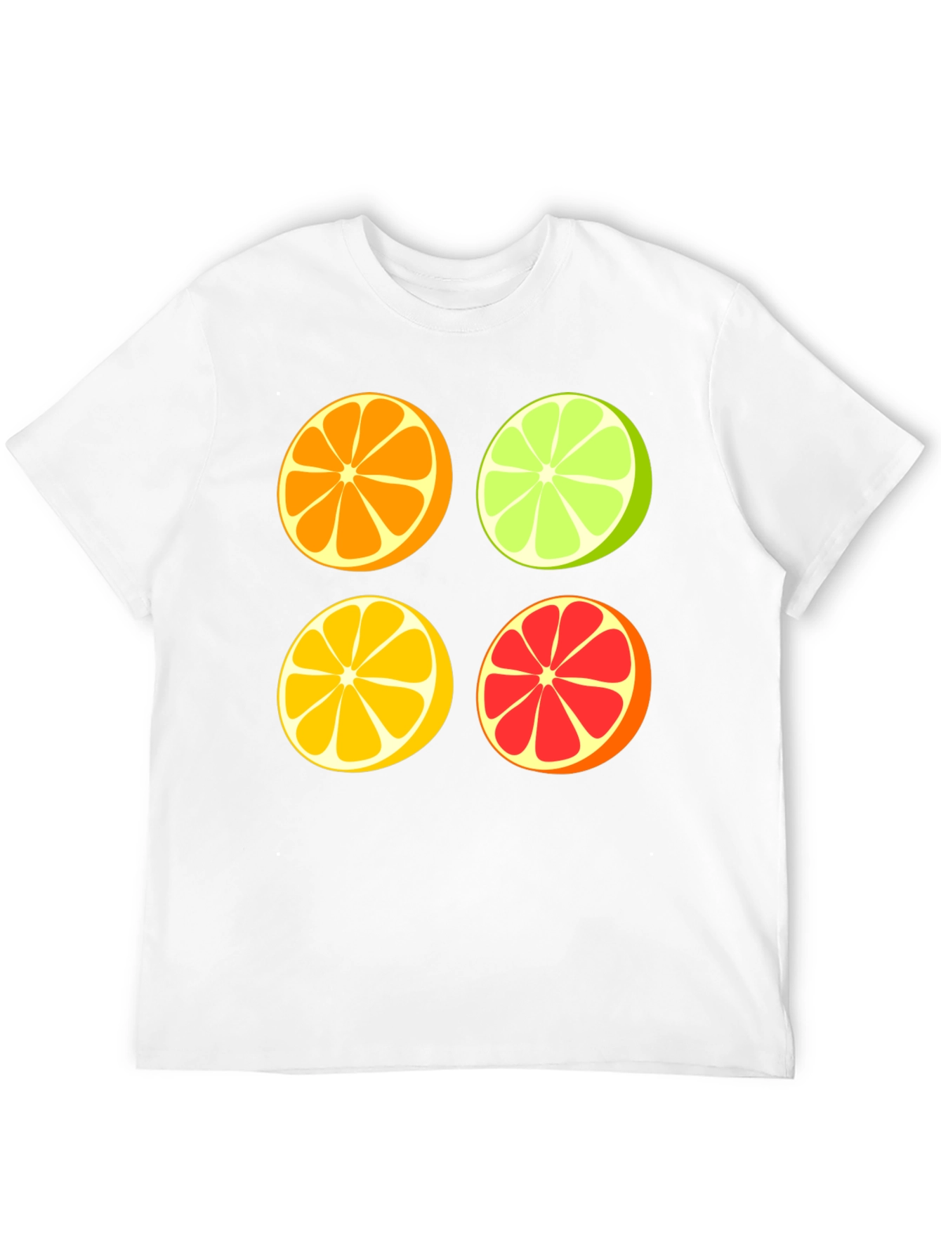 Black Citrus Slices Graphic Tee - Fresh & Fun view 12