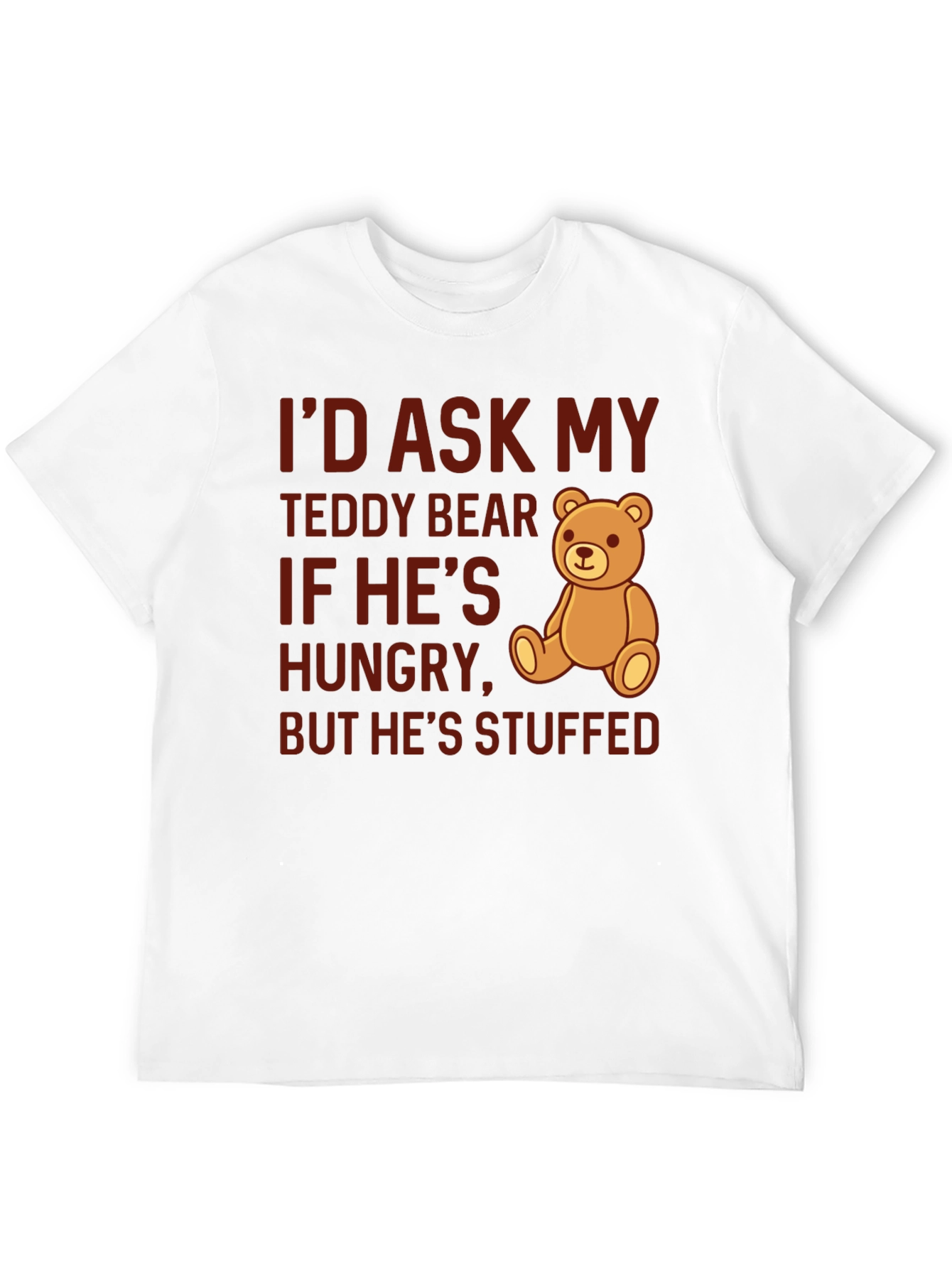 Black Funny Teddy Bear Stuffed T-Shirt view 12