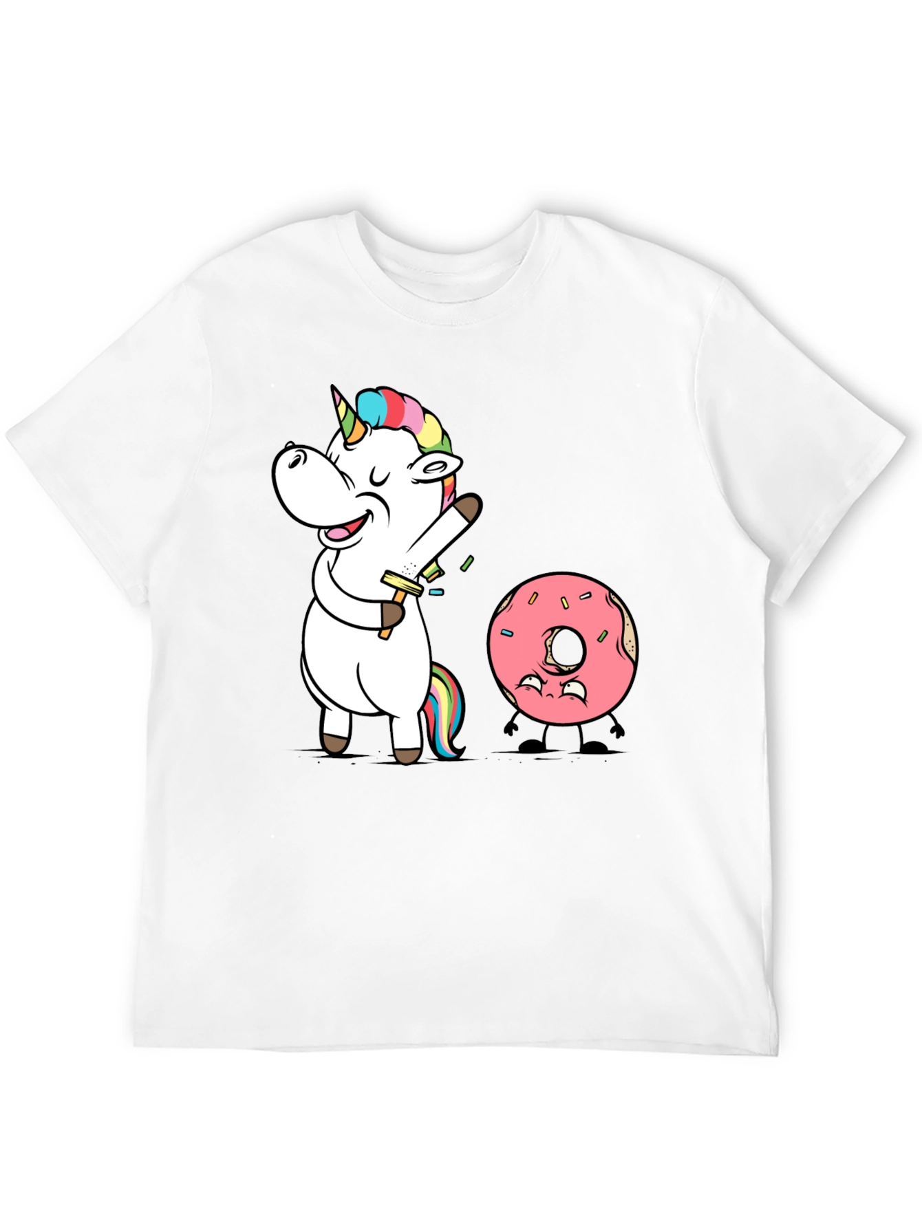 Black Unicorn Shaving Funny Graphic T-Shirt view 12