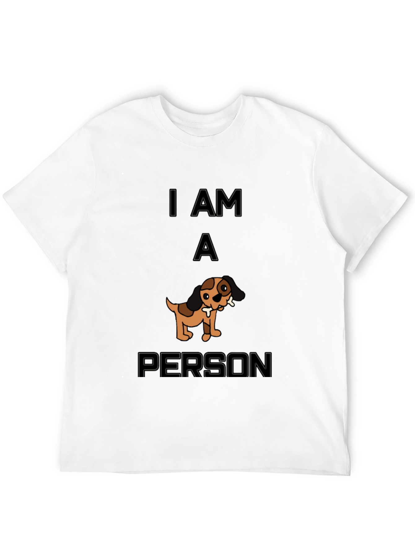 Black I Am A Dog Person T-Shirt view 12