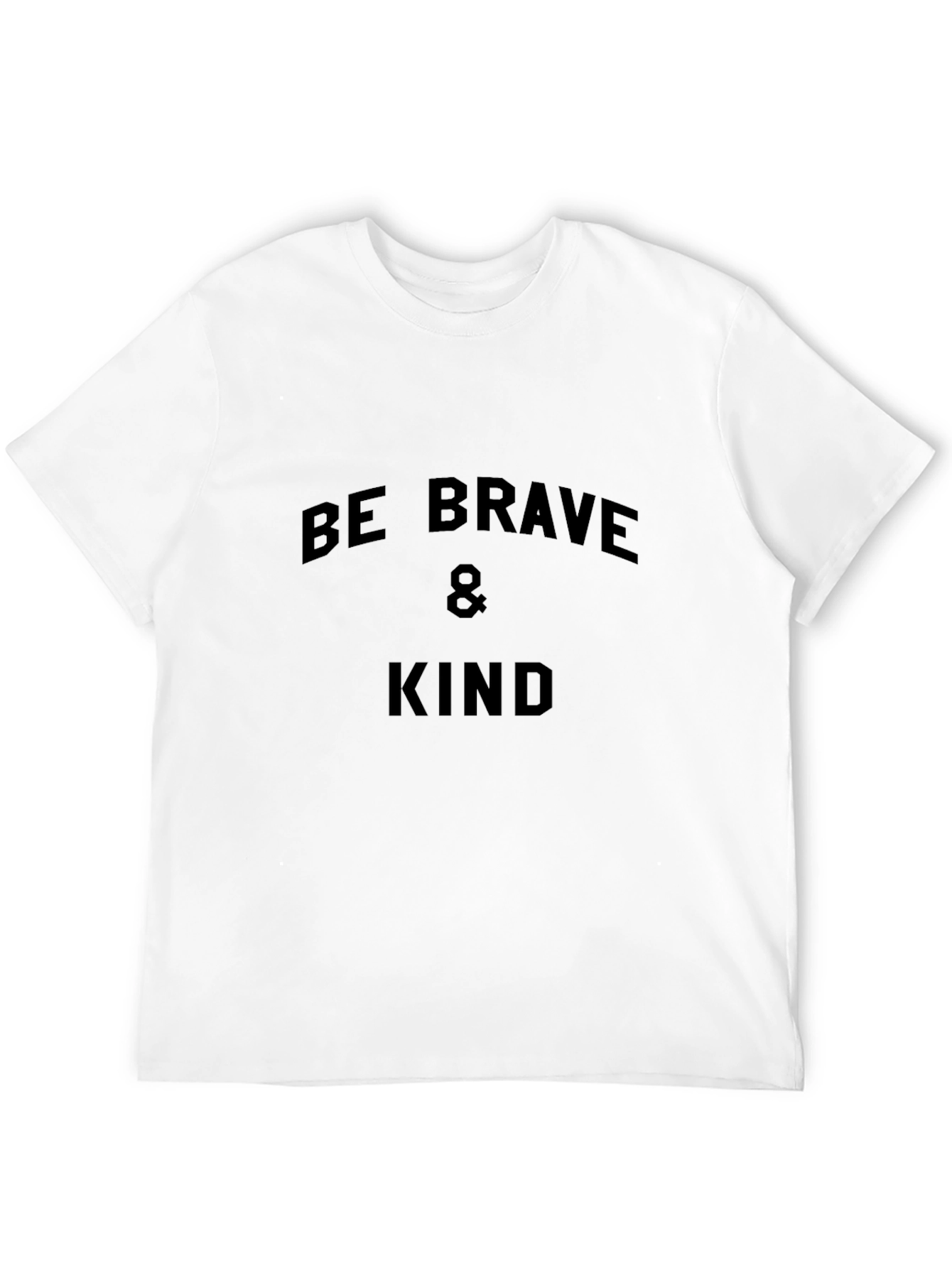 Black Be Brave & Kind Black Graphic Tee view 12