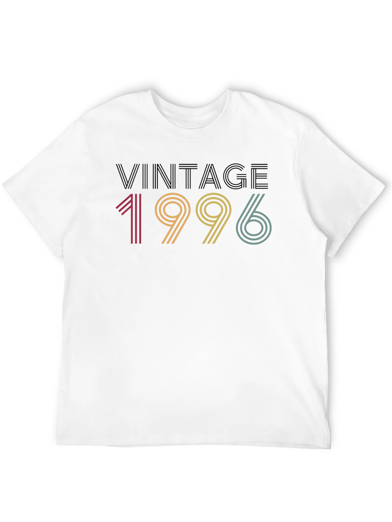 Black Vintage 1996 Graphic Tee - Retro Birthday T-Shirt view 12
