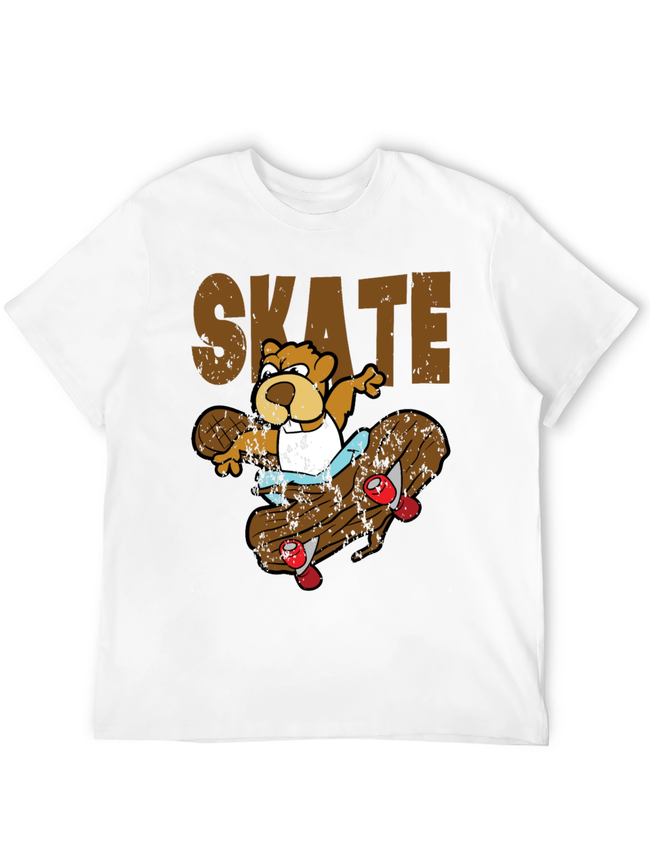 Black Skateboarding Beaver T-Shirt view 12