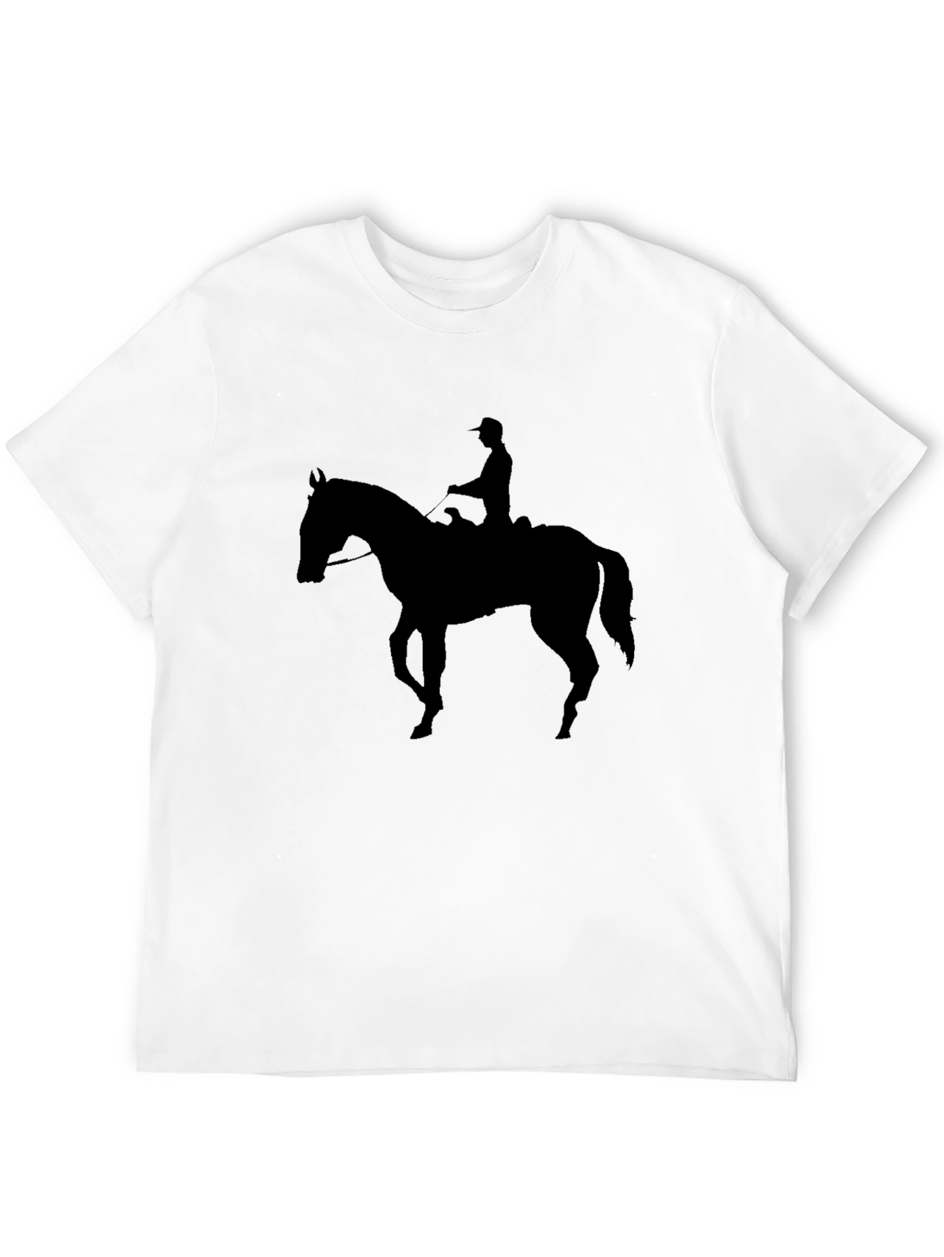 Black Black Horse Rider Silhouette T-Shirt view 12