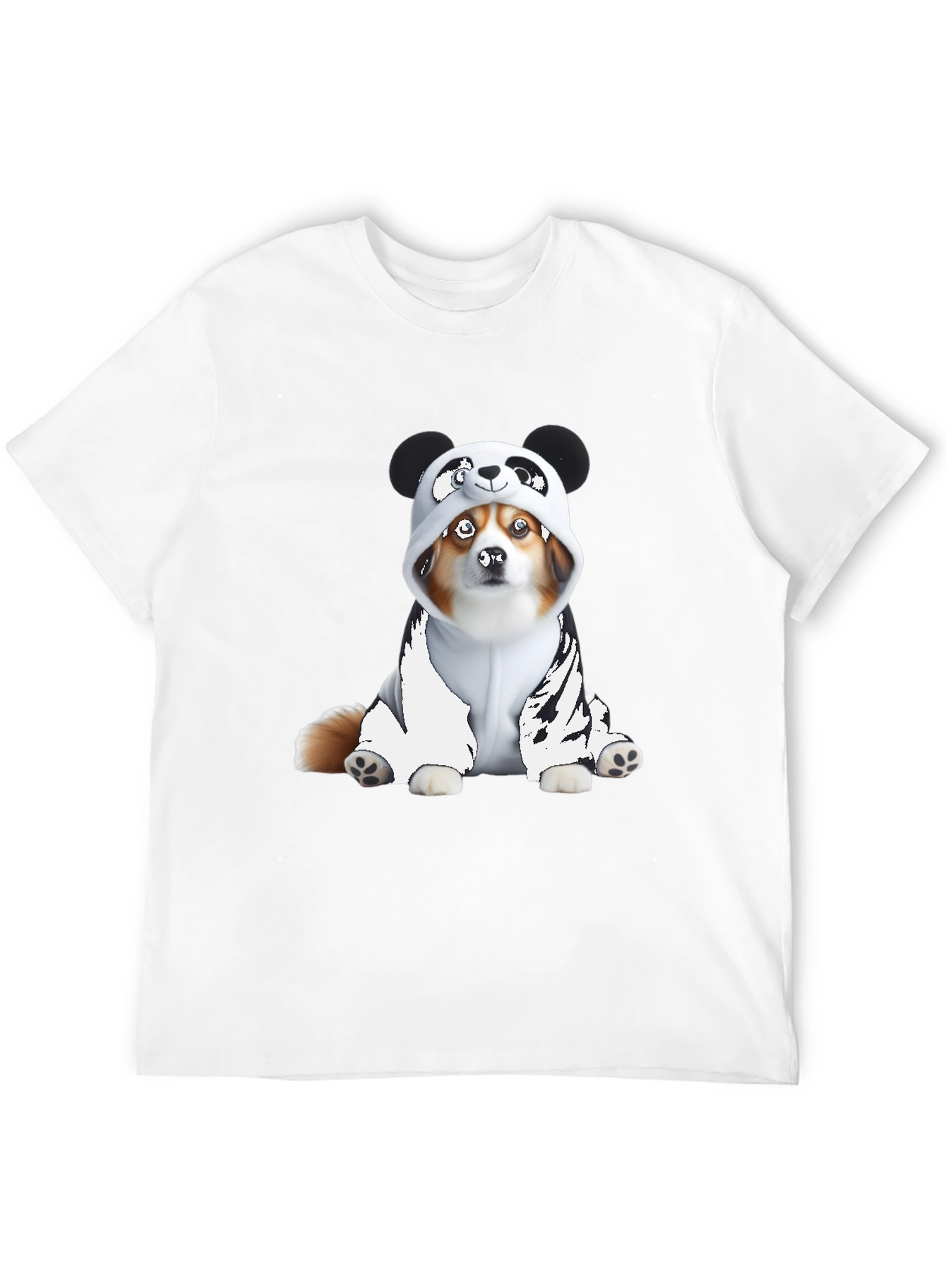 Black Panda Dog Graphic Tee view 12
