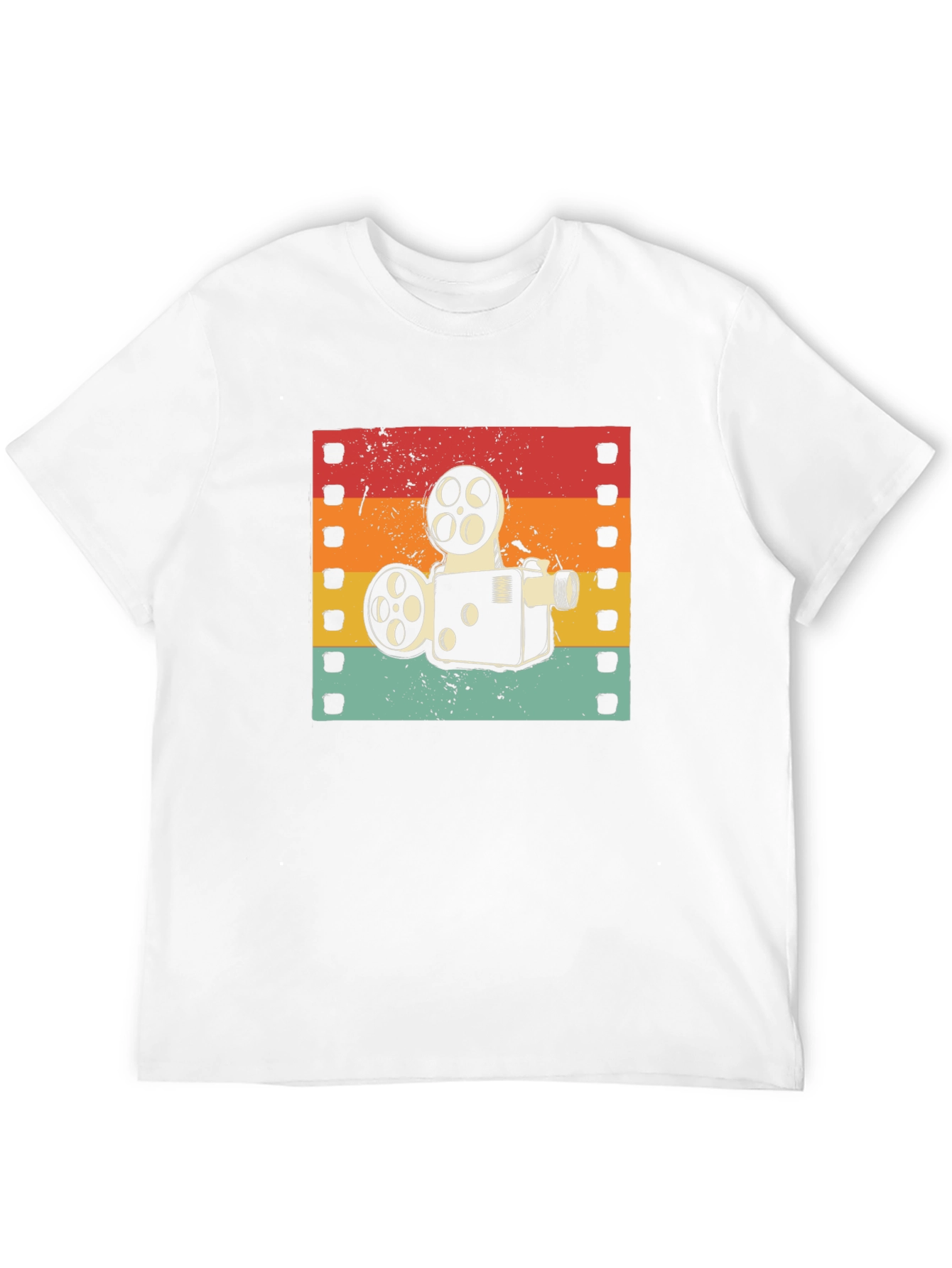 Black Retro Film Projector T-Shirt view 12