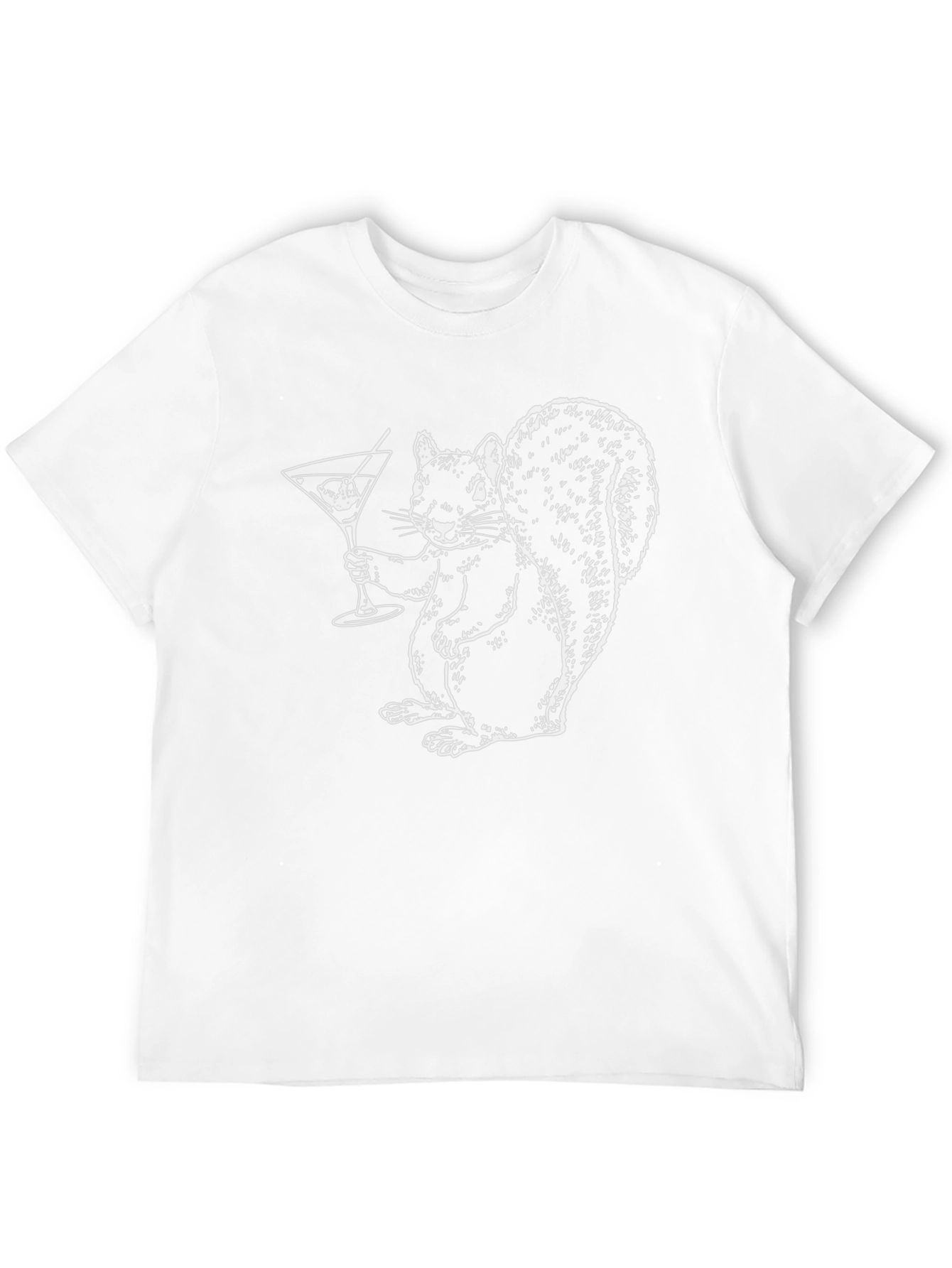 Black Squirrel Cocktail T-Shirt - Black view 12