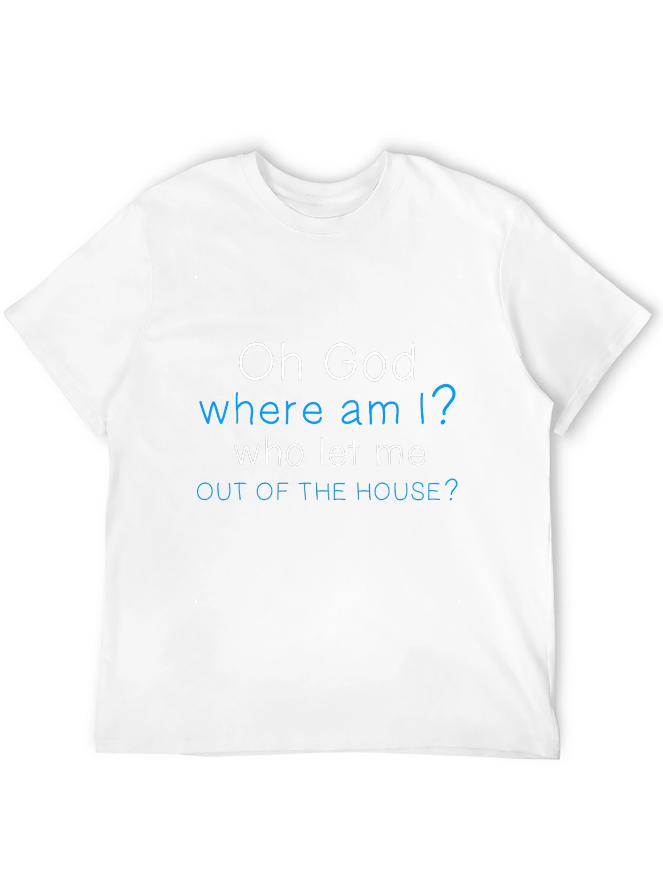 Black Funny "Oh God Where Am I?" Graphic Tee view 12