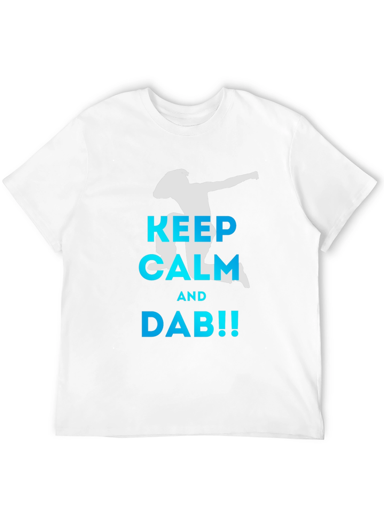 Black Keep Calm and Dab! Men's Black T-Shirt view 12