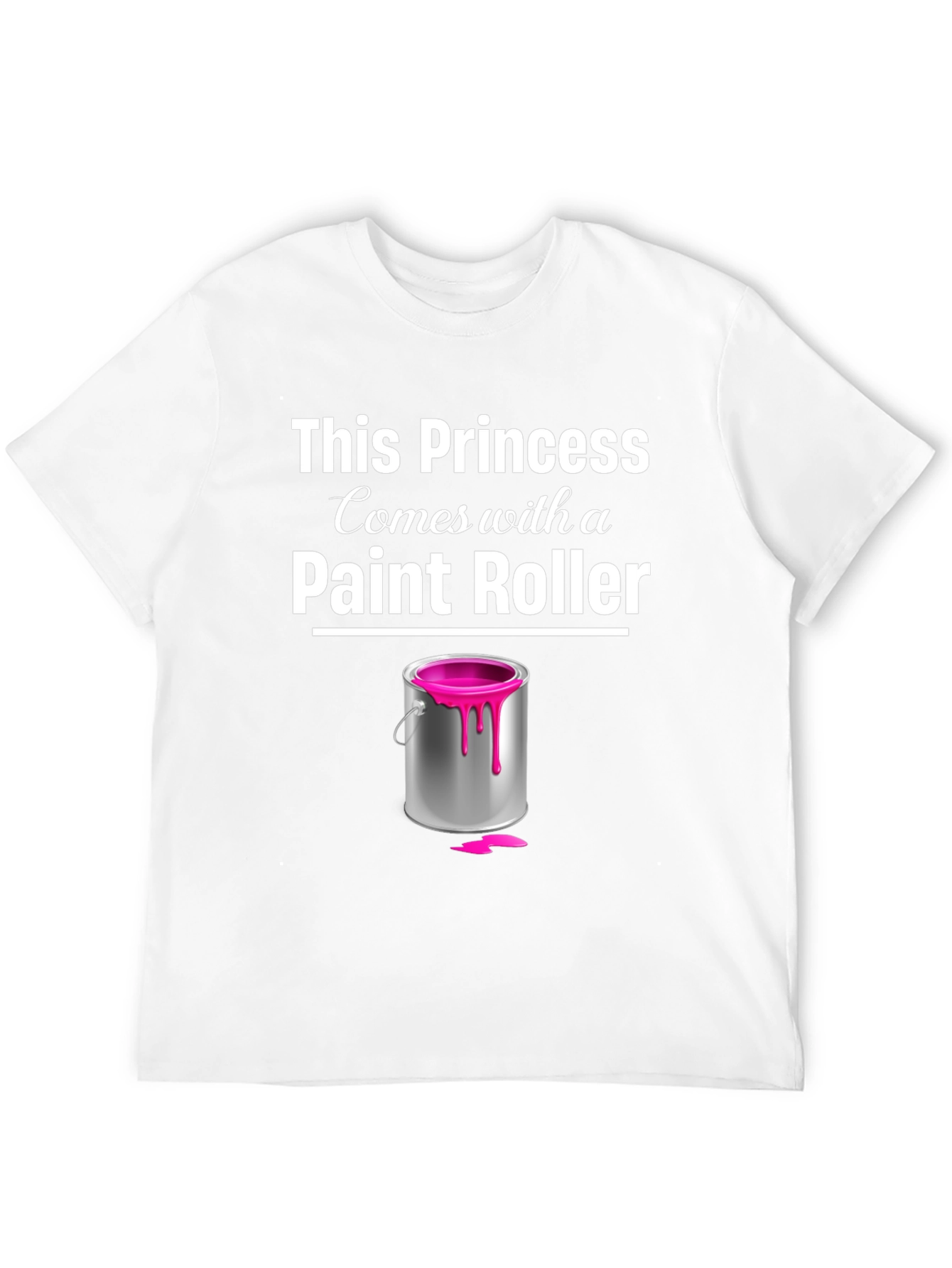 Princess Paint Roller T-Shirt - Painter Gift - 12