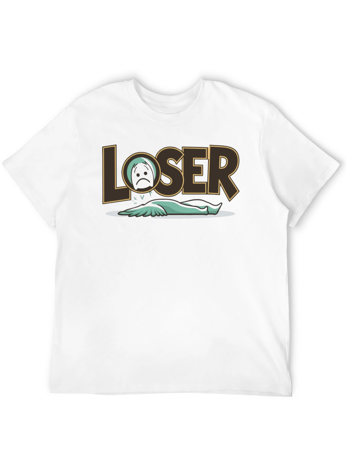 Black Loser Graphic Tee - Funny T-Shirt view 12