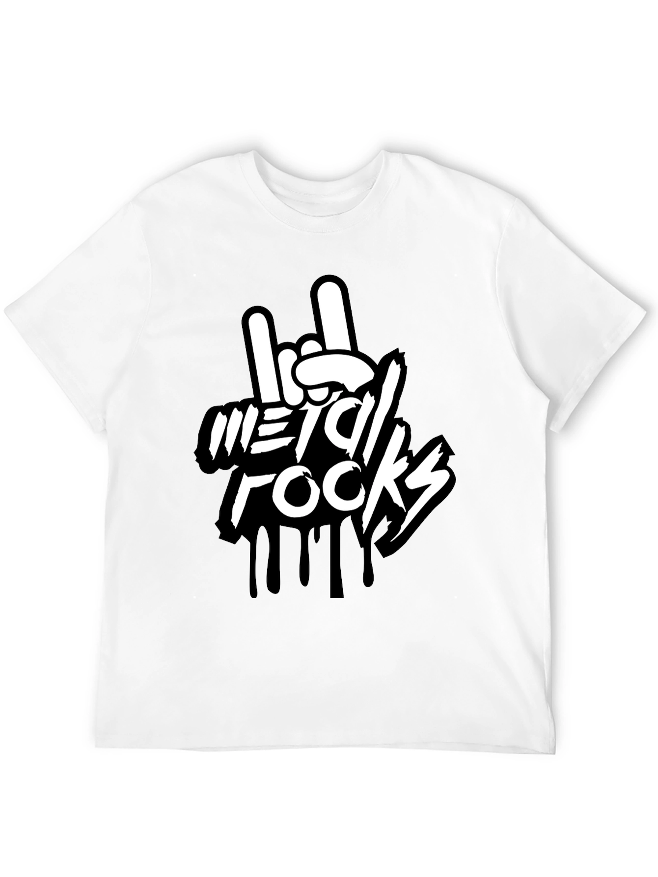 Black Metal Rocks Graphic Tee - Rock On! view 12