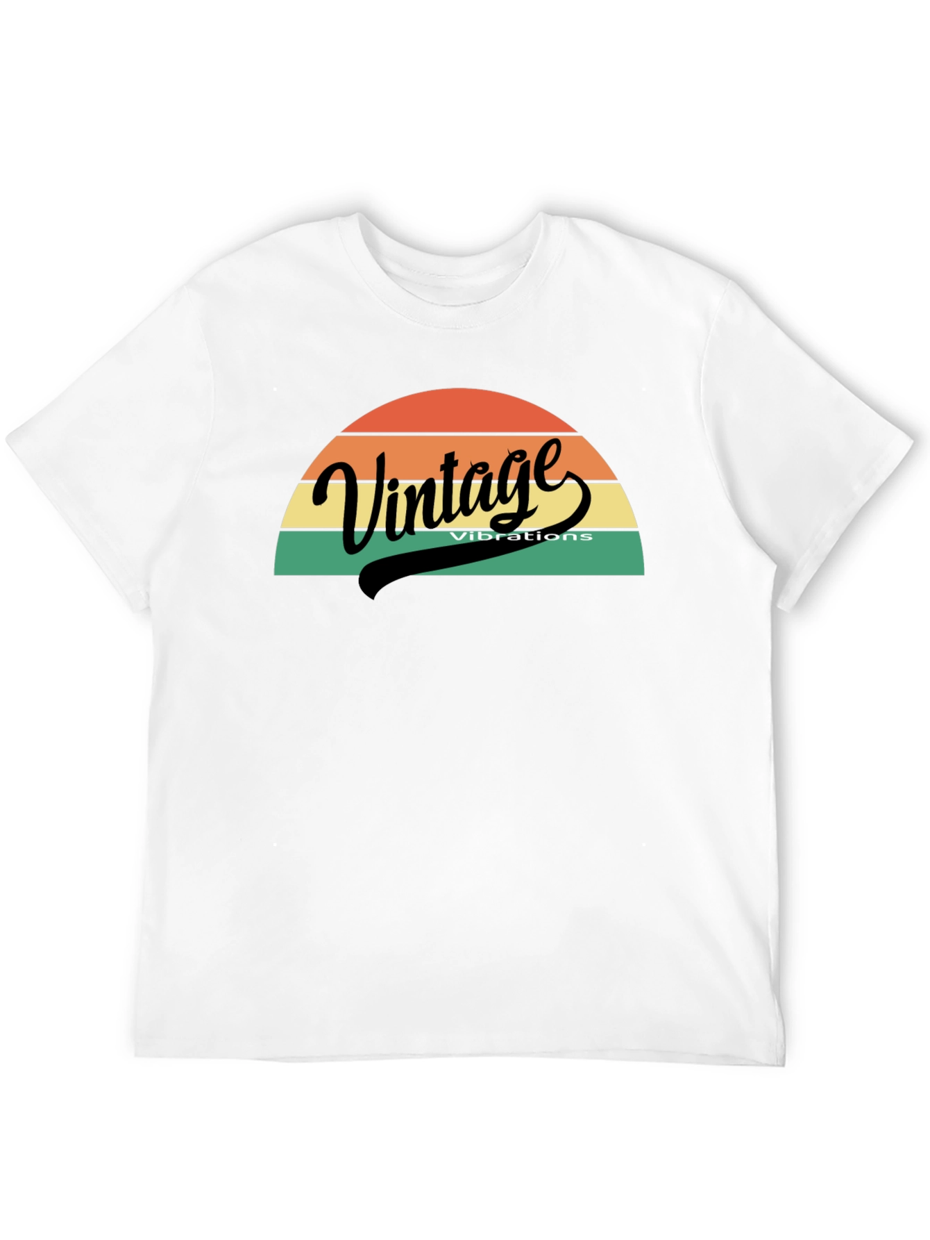 Black Vintage Vibes Graphic Tee - Retro Style view 12