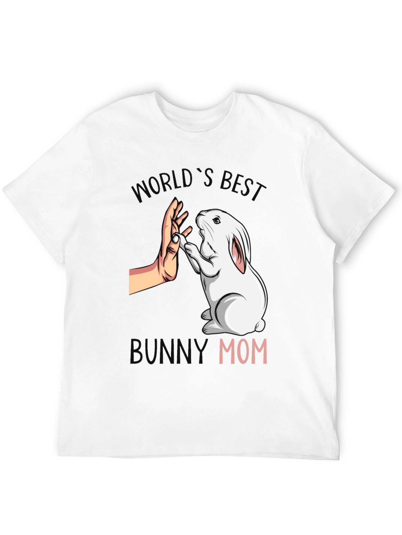 Black World's Best Bunny Mom T-Shirt - Cute Pet Lover Tee view 12