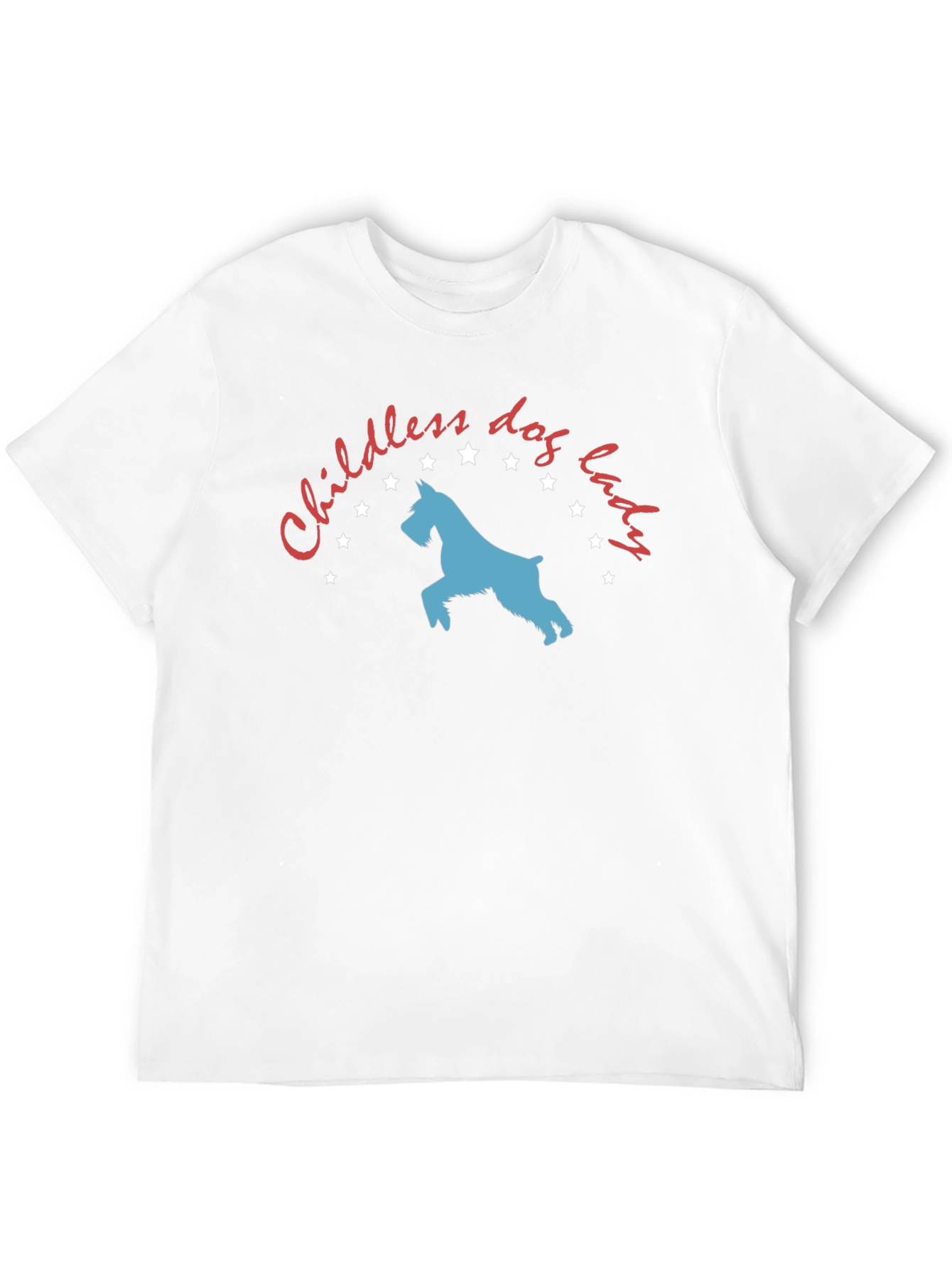 Black Childless Dog Lady T-Shirt - Novelty Graphic Tee view 12