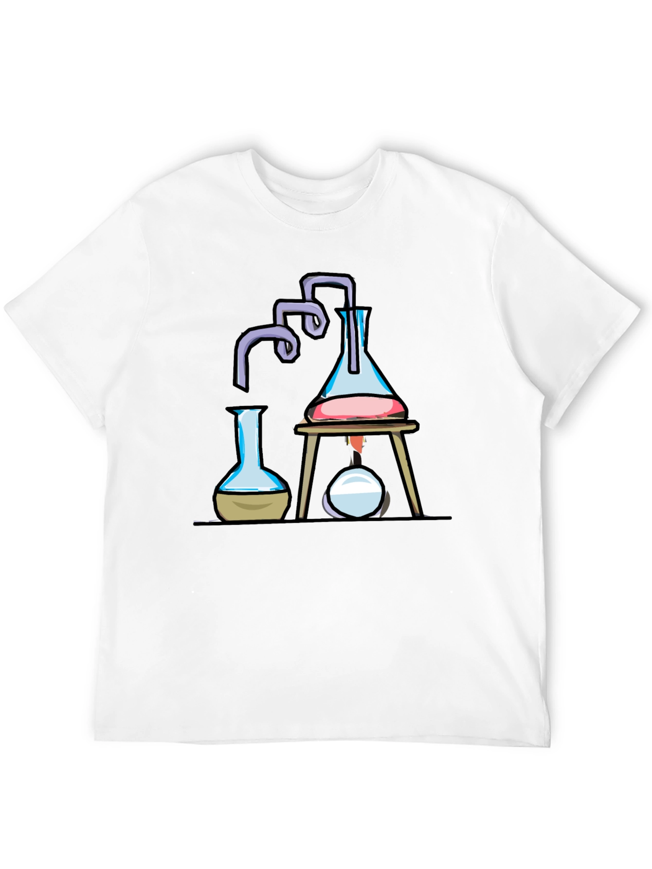 Black Science Beaker T-Shirt | Chemistry Lab Design view 12