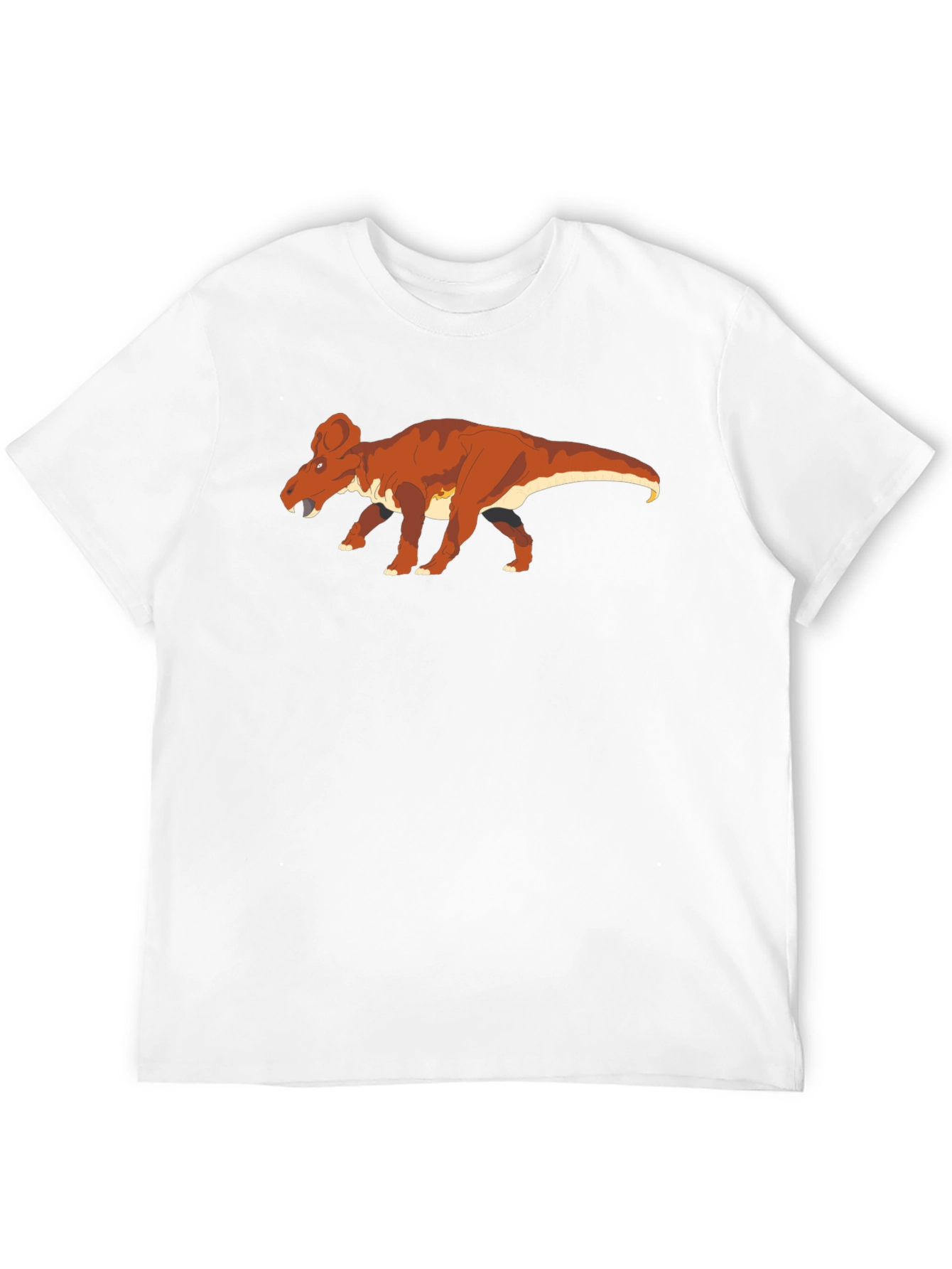Black Pachycephalosaurus Dinosaur Graphic Tee view 12
