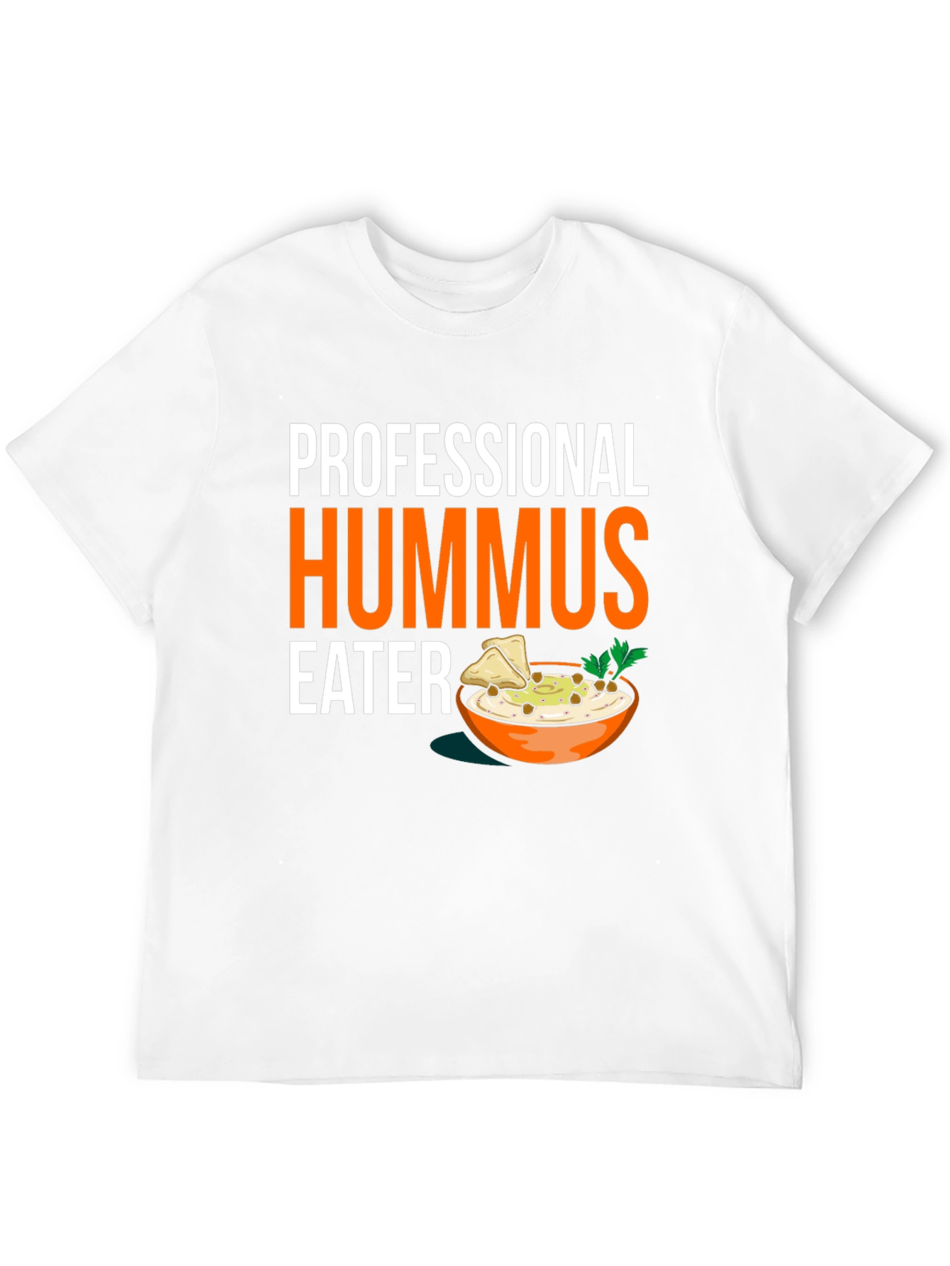 Black Professional Hummus Eater Graphic Tee view 12