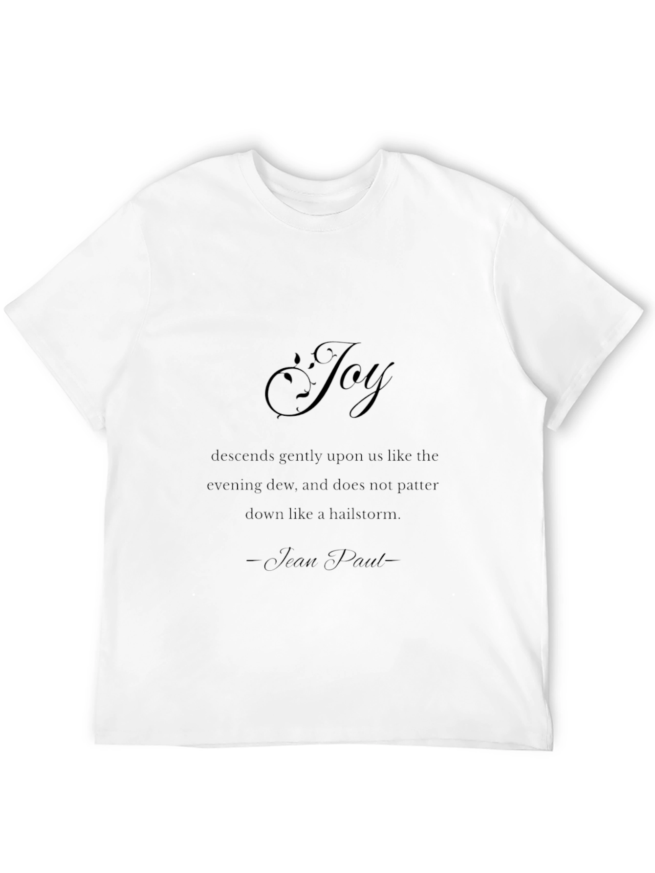 Black Joy Graphic T-Shirt - Inspirational Quote Tee view 12